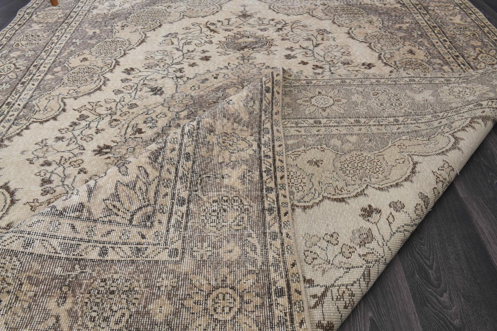6.9x9.8 ft, OUSHAK TURKISH Rug, VINTAGE - 9