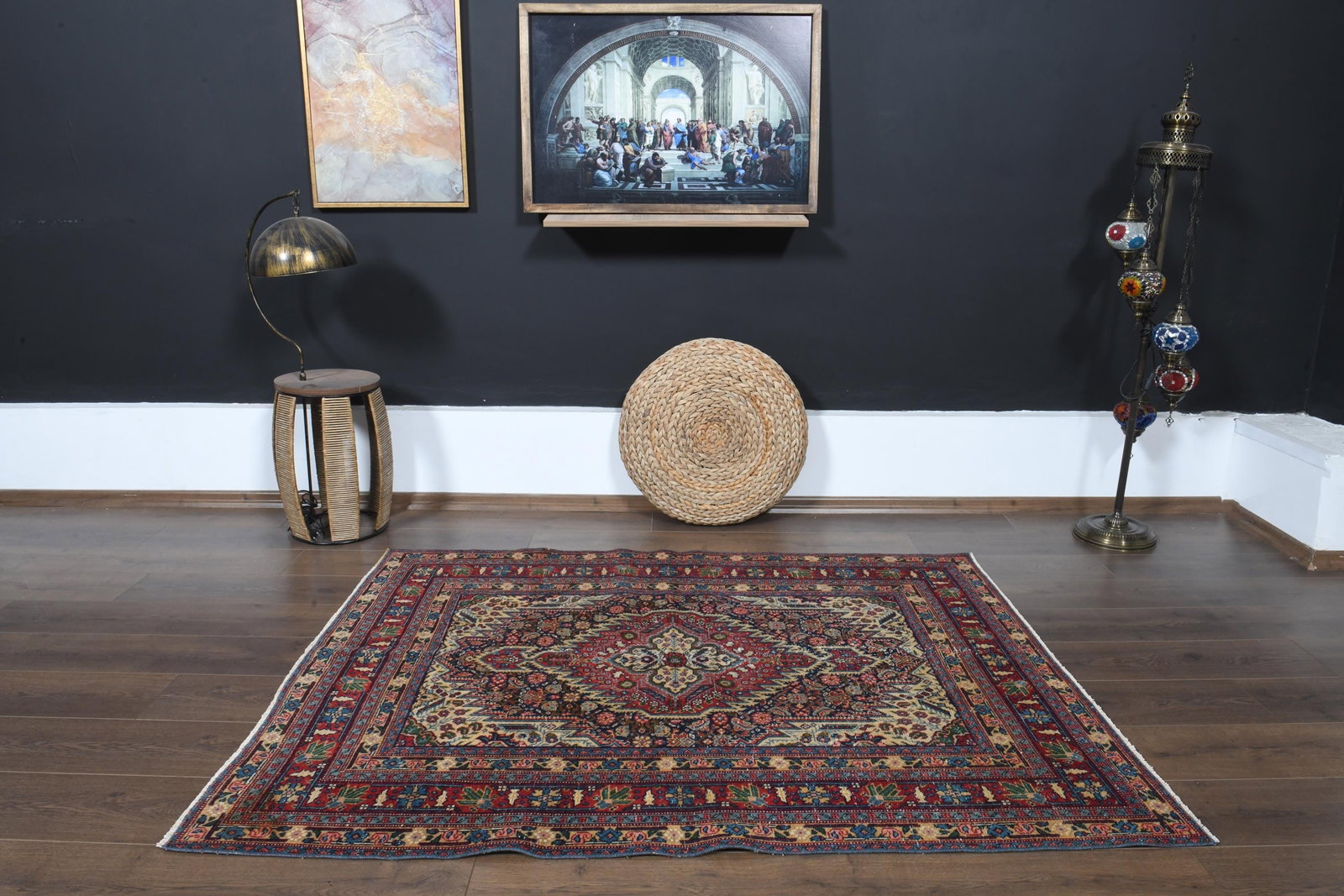 4'5x5'8 ft, UNIQUE TURKISH RUG, Turkish Area - 9