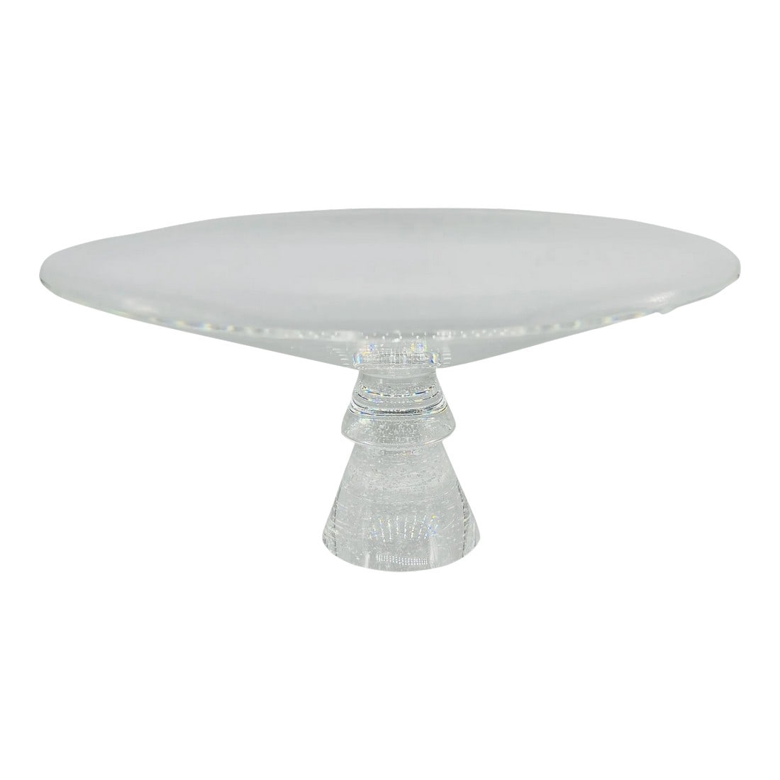 David Dowler for Steuben "Stardust" Pattern Centerpiece Bowl or Tazza Circa 1985 (1 of 7)