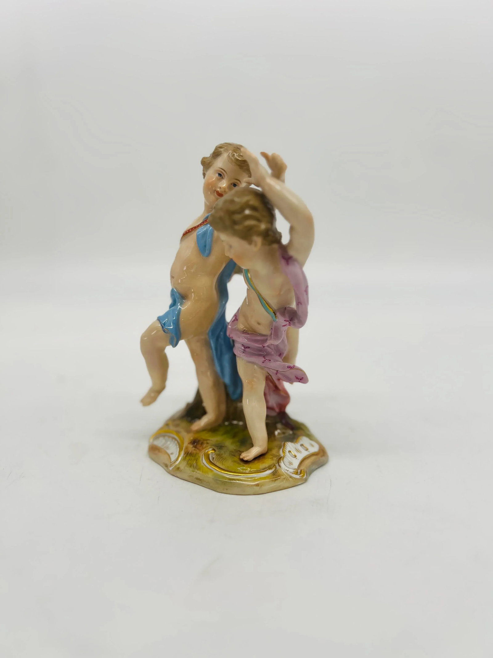 Antique Meissen Porcelain Model of 2 Dancing Figures Circa 1815 - 3