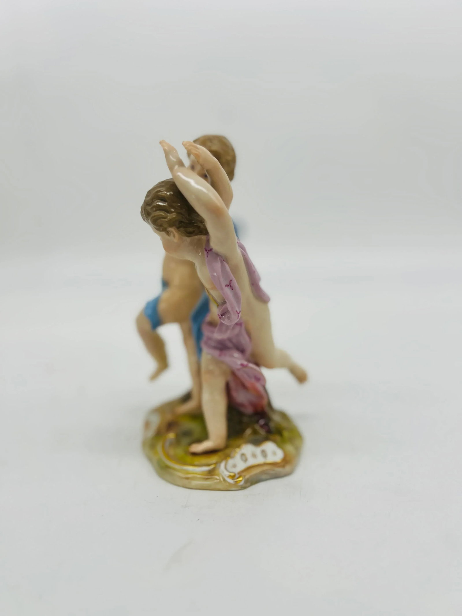 Antique Meissen Porcelain Model of 2 Dancing Figures Circa 1815 - 5