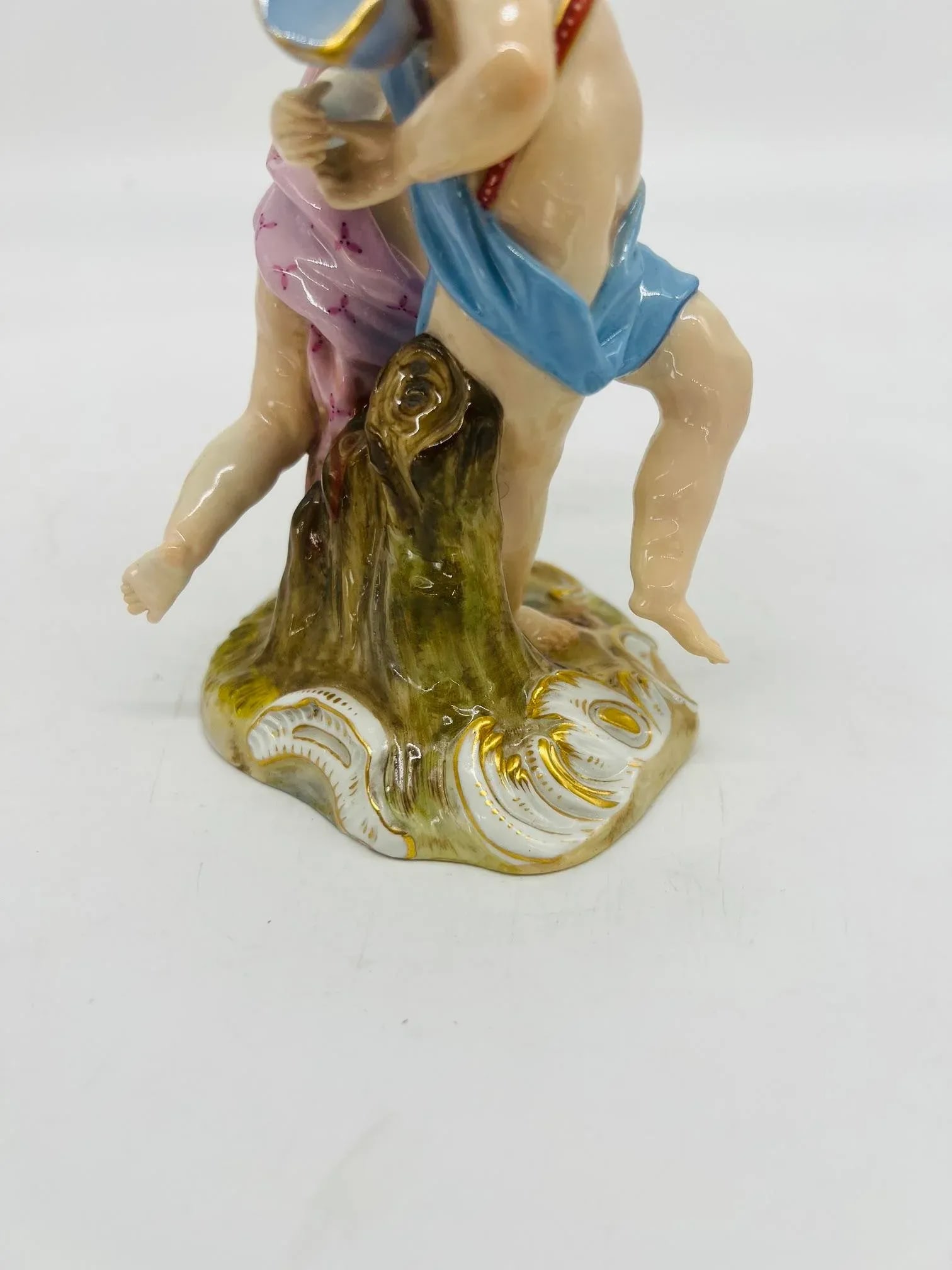 Antique Meissen Porcelain Model of 2 Dancing Figures Circa 1815 - 7