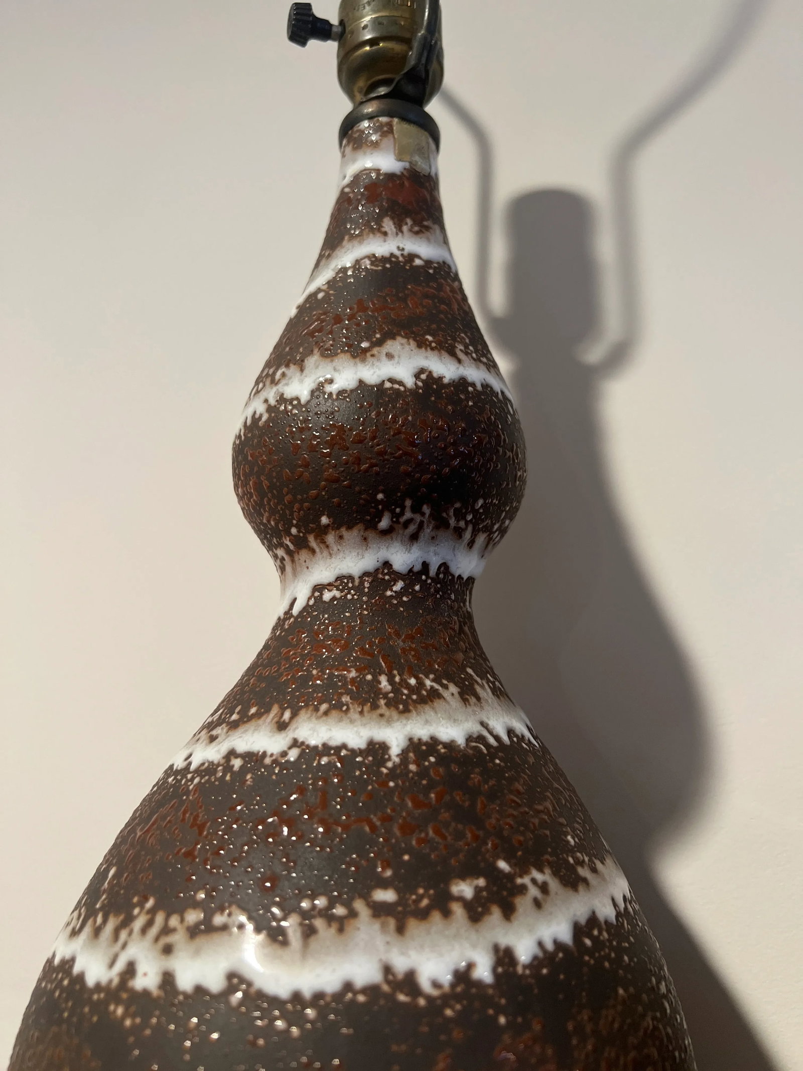 Pair, Joseph Francis Von Tury French Volcanic Glaze Pottery Lamps C. 1960s - 8