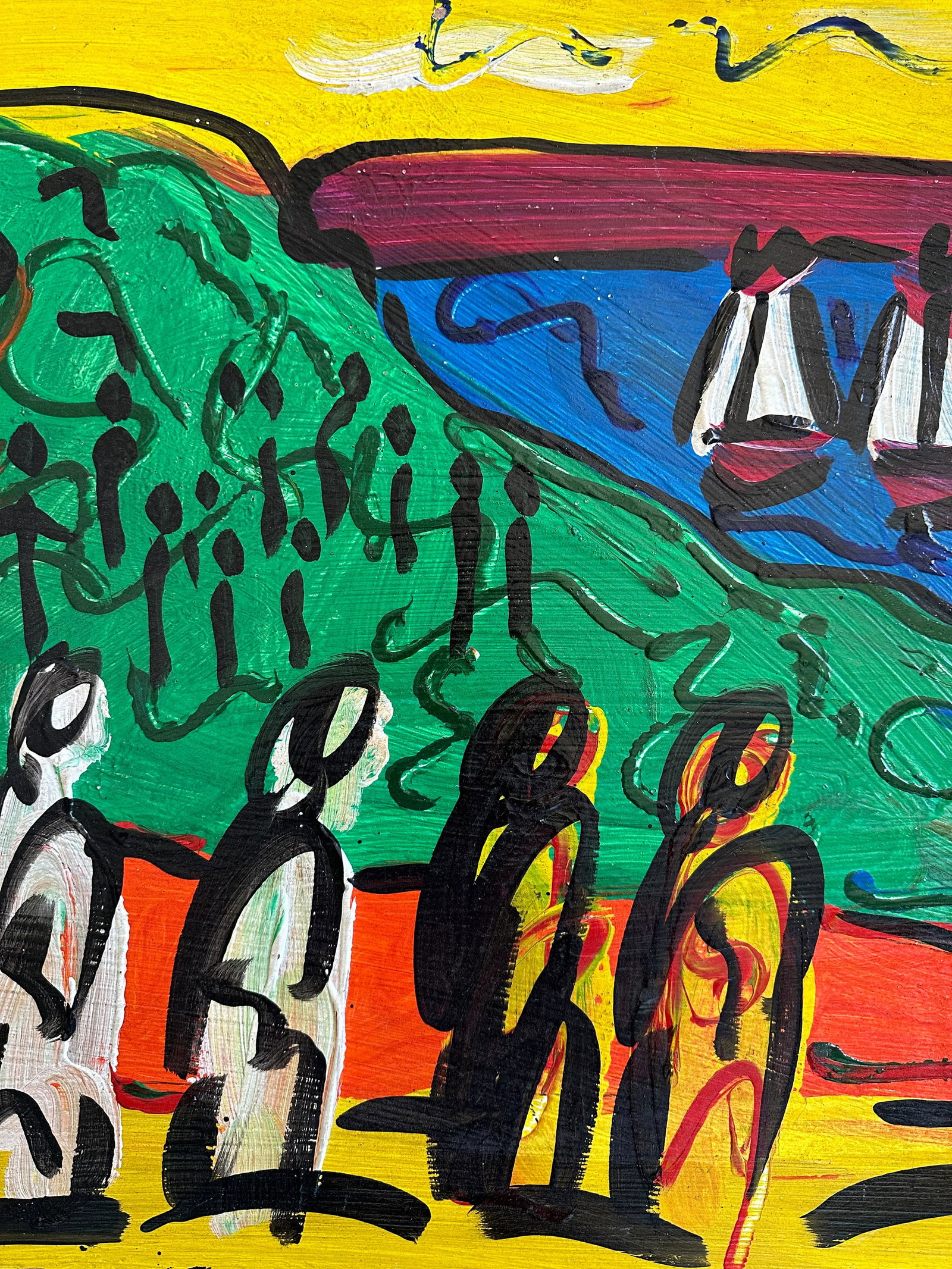 Wanasee Original 1967 Peter Keil Painting - 4