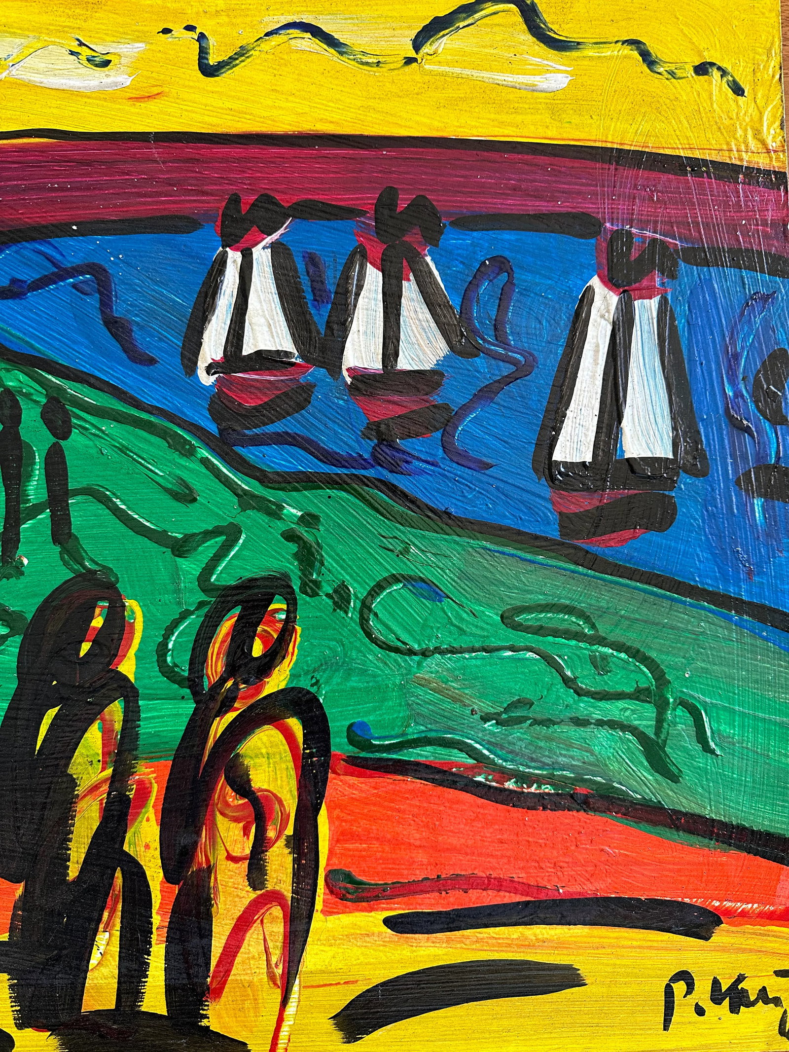 Wanasee Original 1967 Peter Keil Painting - 5