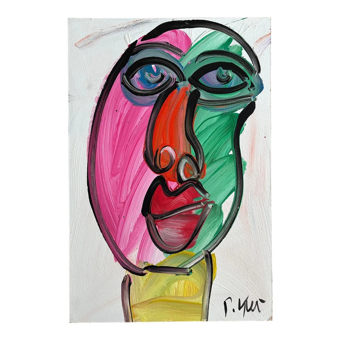 Original Peter Keil Painting: Peter Keil is a German artist that focuses primarily on abstract expressionism. Keil painted with some of the greats including Joan MirÃ³, Pablo Picasso and Andy Warhol, to name a few. This