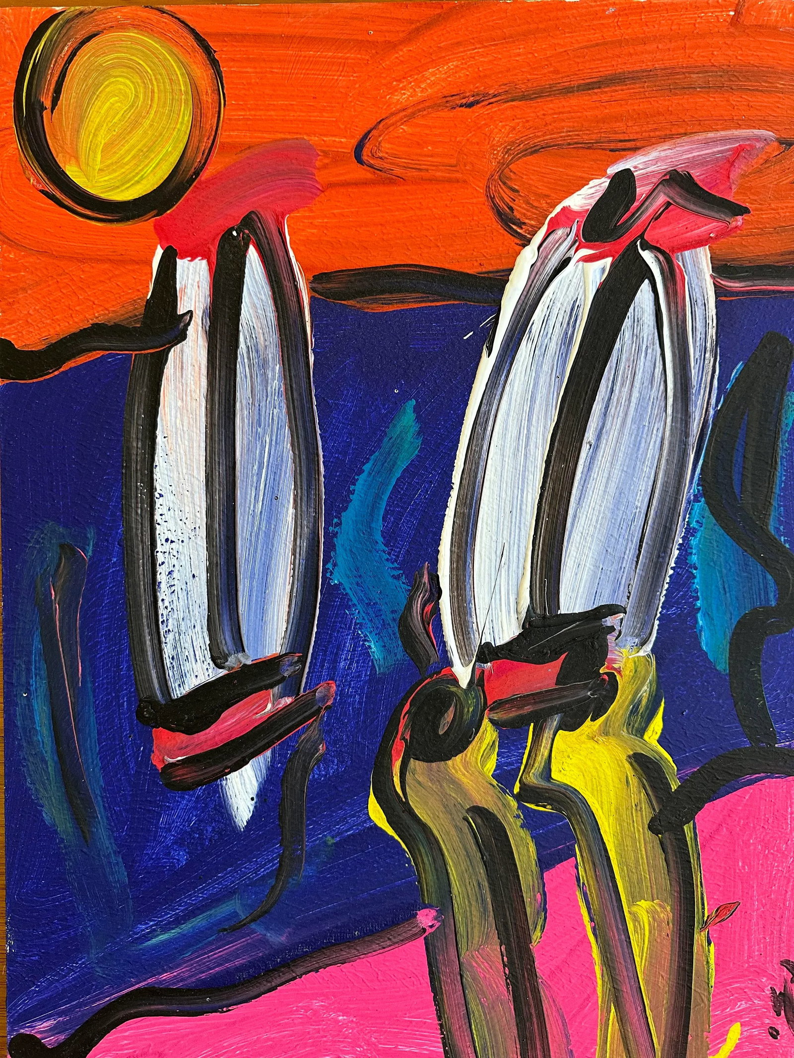 Original 1987 Peter Keil Painting - 3