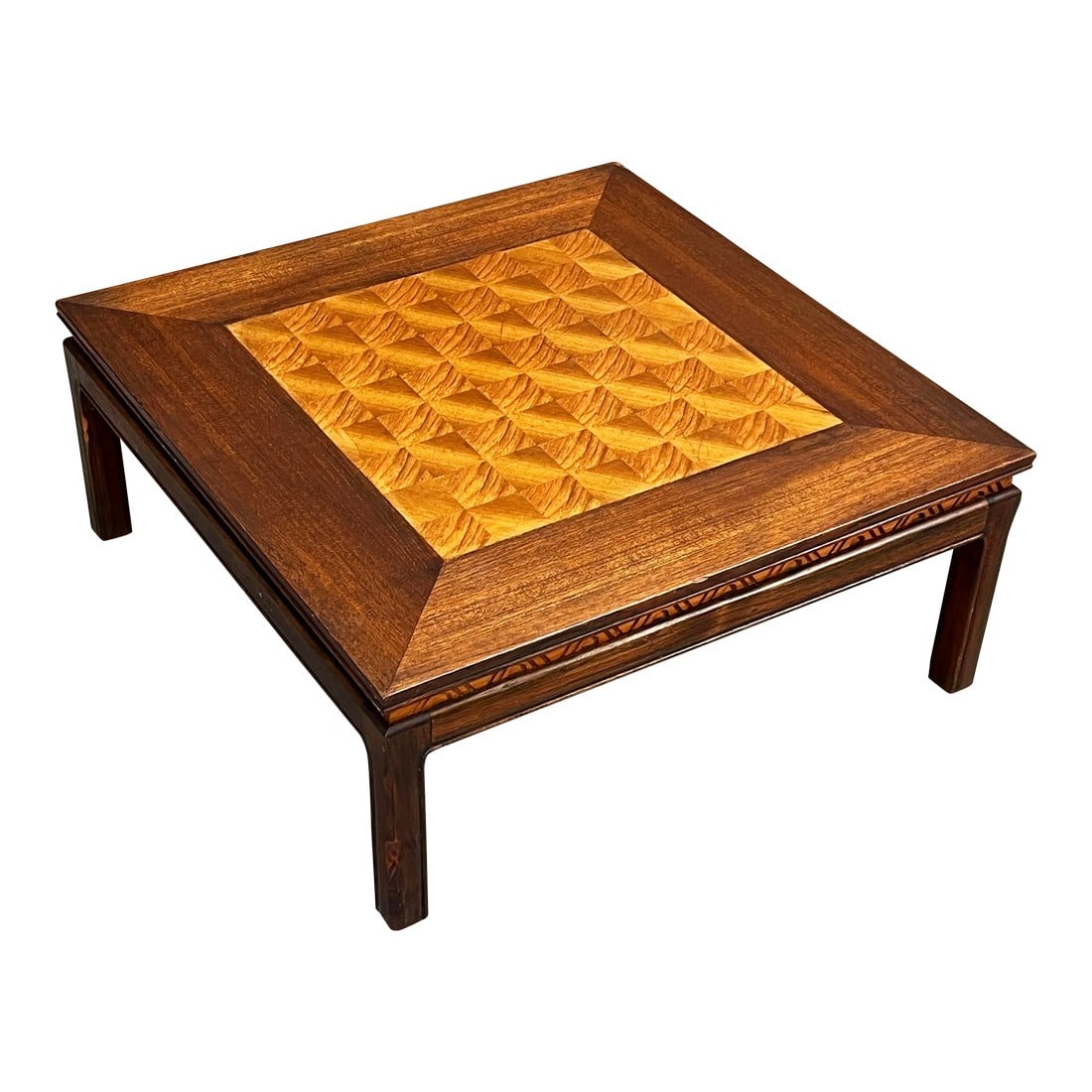 Vintage 1940's Chinese Low Table With Inlaid Chess Game Board (1 of 12)