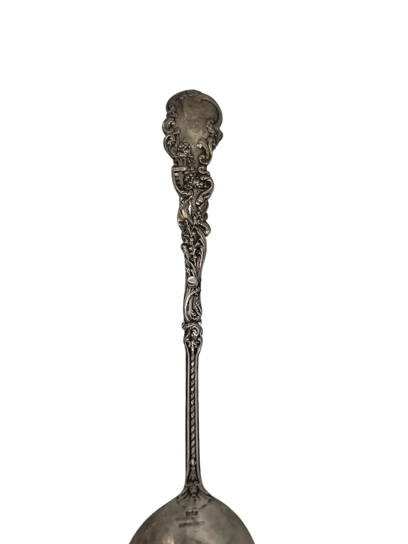 Rare 1888 Gorham Sterling Silver Versailles Potato Serving Spoon 12.5" - 2