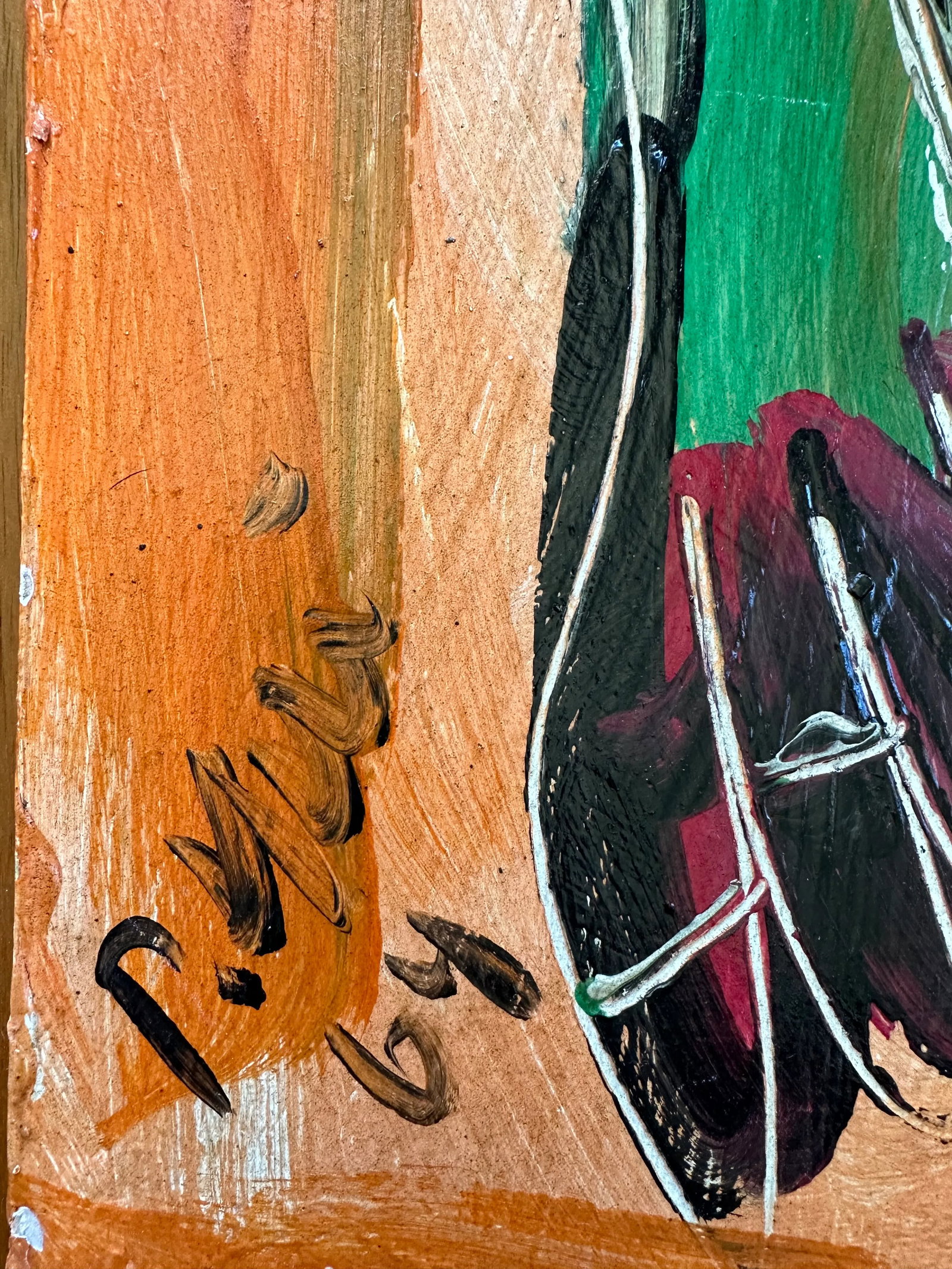 Art by Artist Peter Keil, Original Titled Painting (1964) - 2