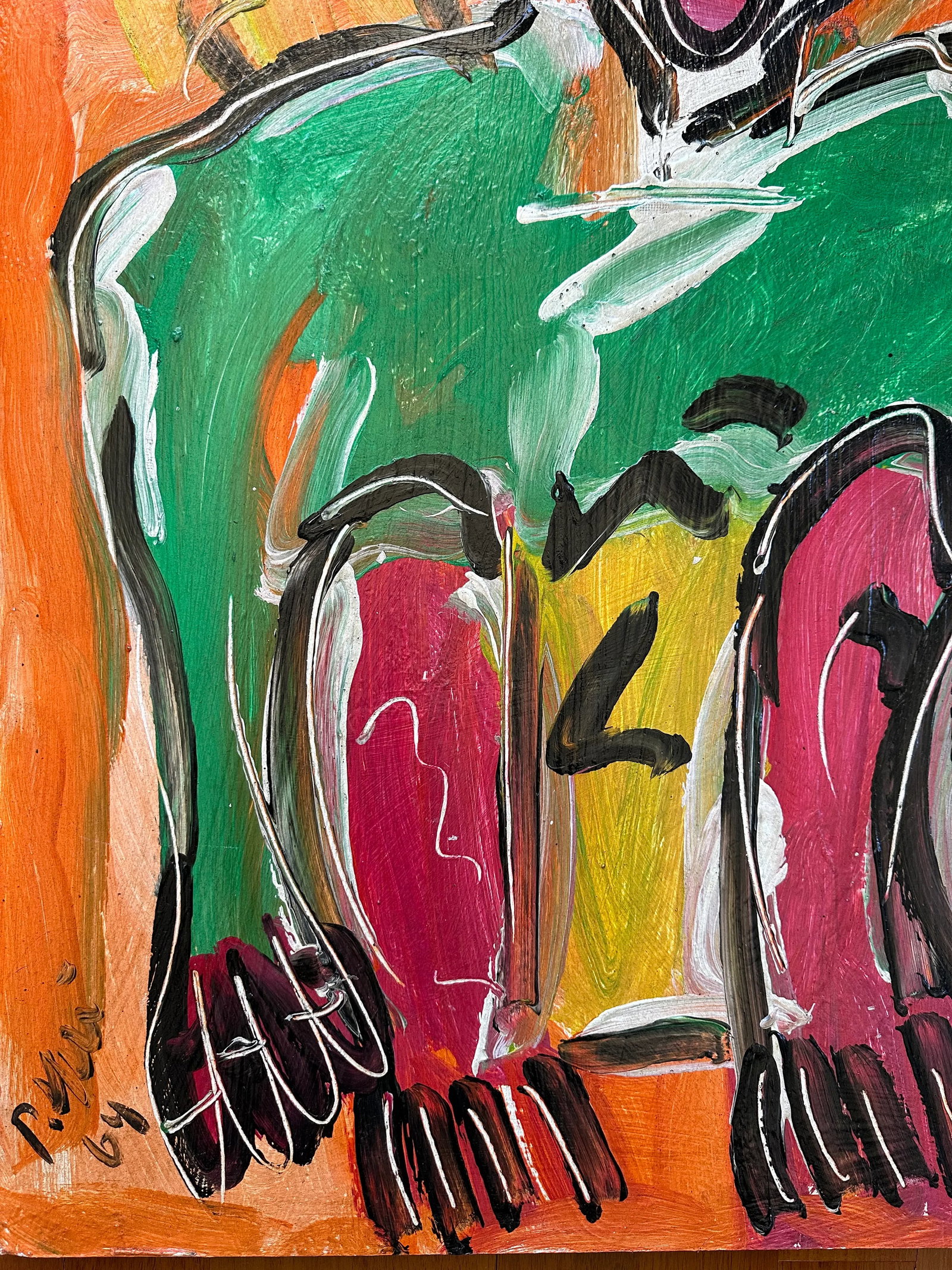Art by Artist Peter Keil, Original Titled Painting (1964) - 4