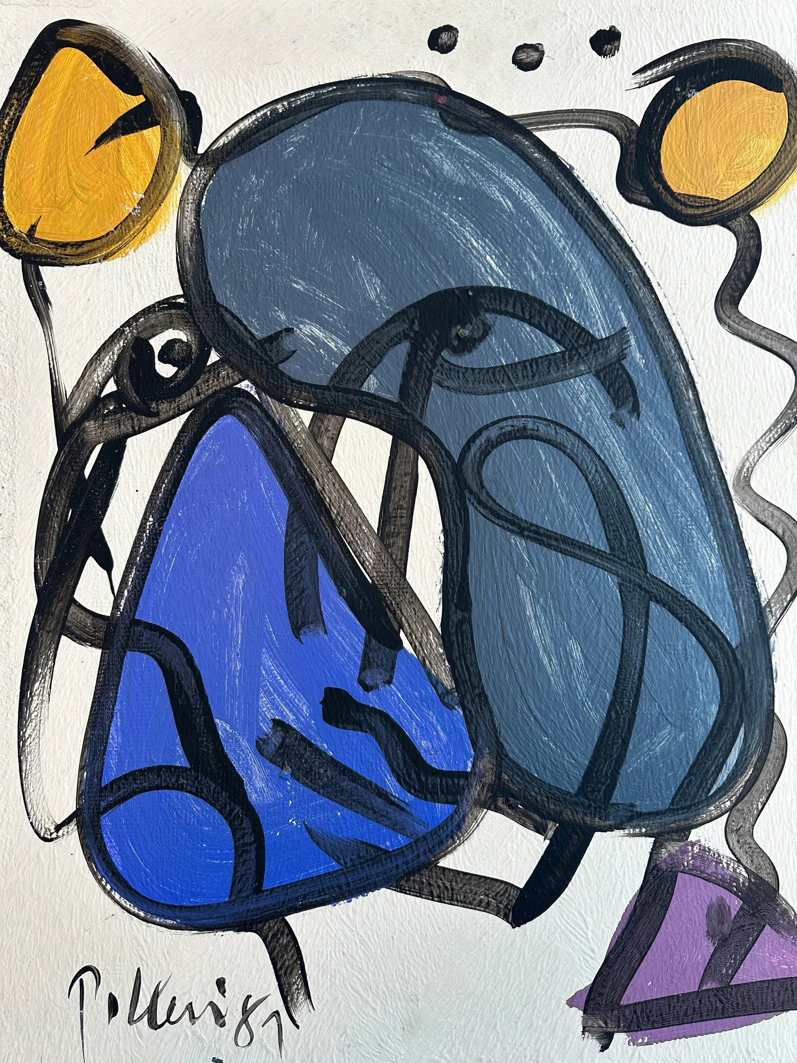 1987 Original Peter Keil Painting - 3