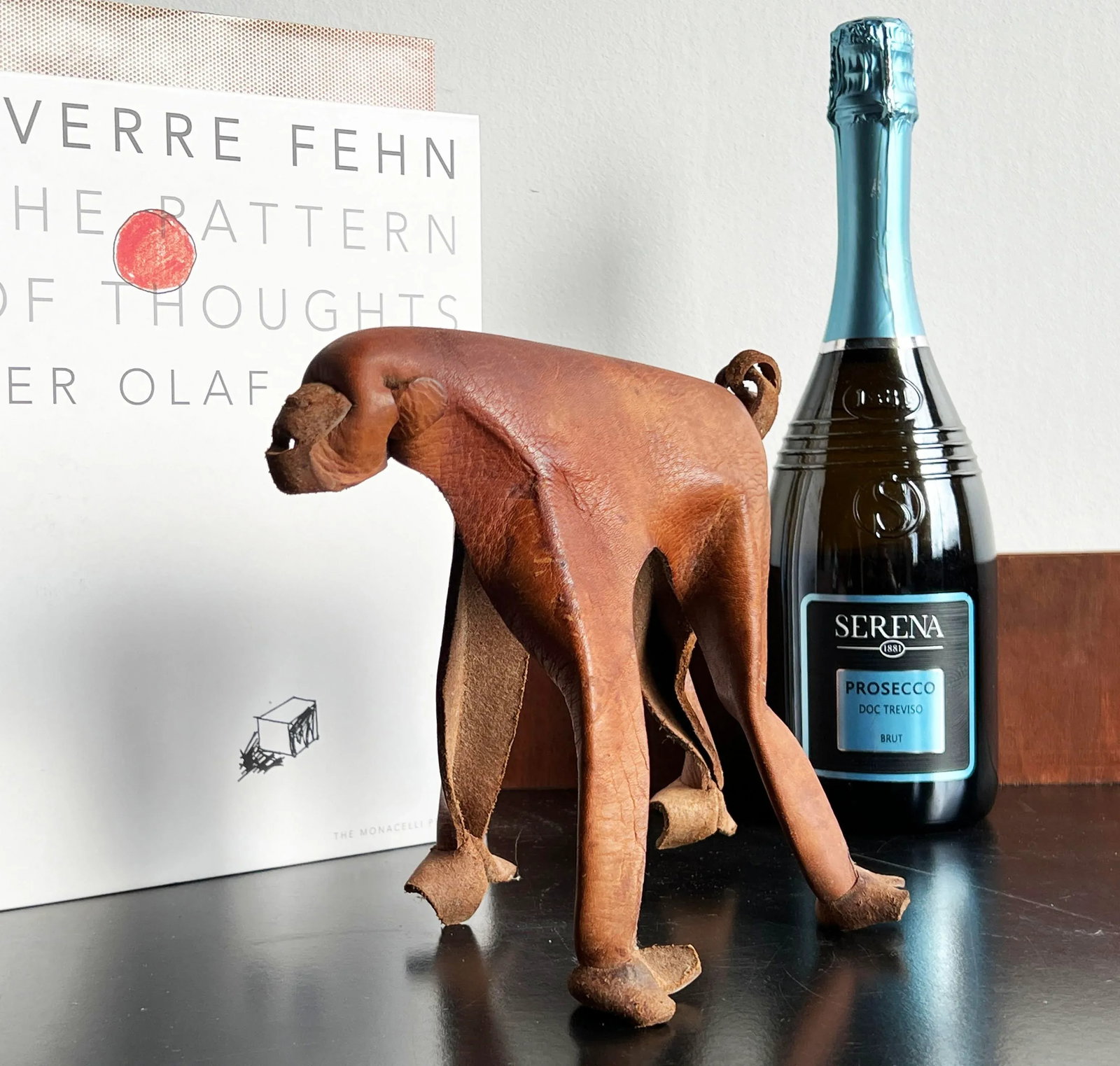 Vintage 1960's Modernist German Leather Monkey by Deru - 2
