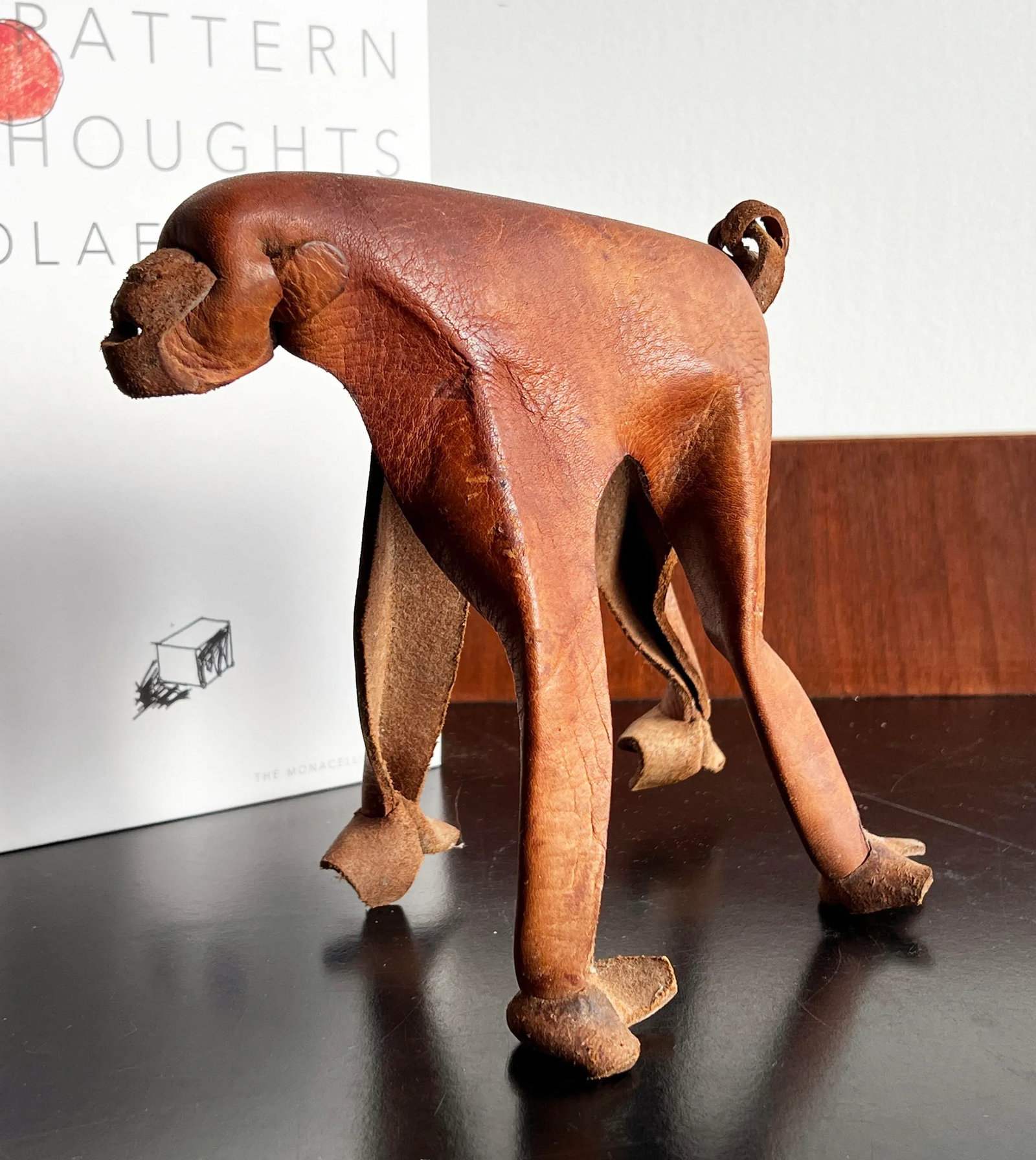 Vintage 1960's Modernist German Leather Monkey by Deru - 5