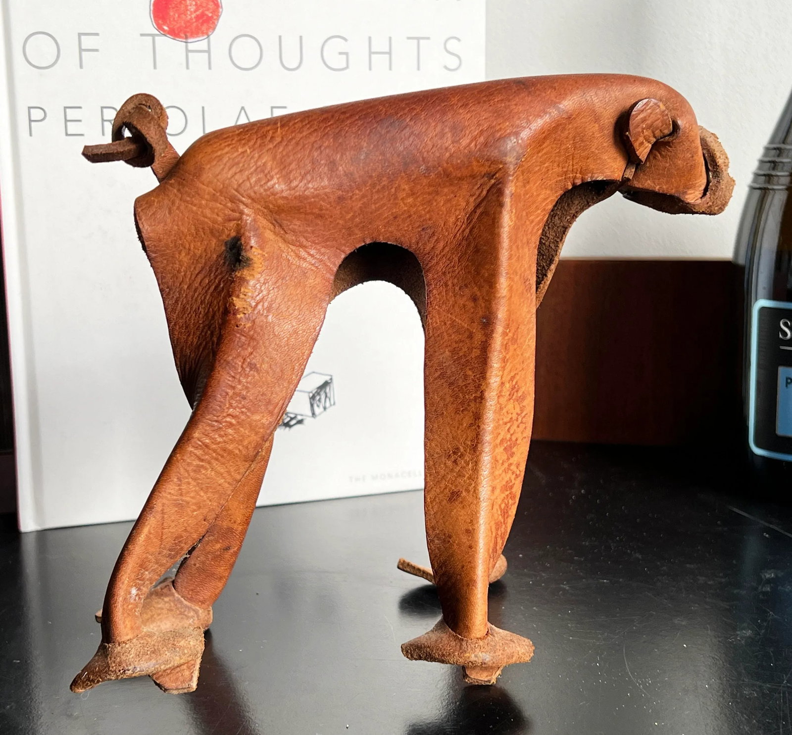 Vintage 1960's Modernist German Leather Monkey by Deru - 6
