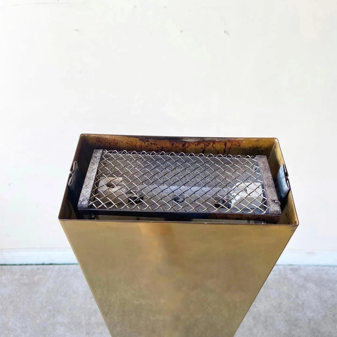 1970s Mid-Century Modern Casella Tourch Brass Skyscraper Floor Lamp - 7