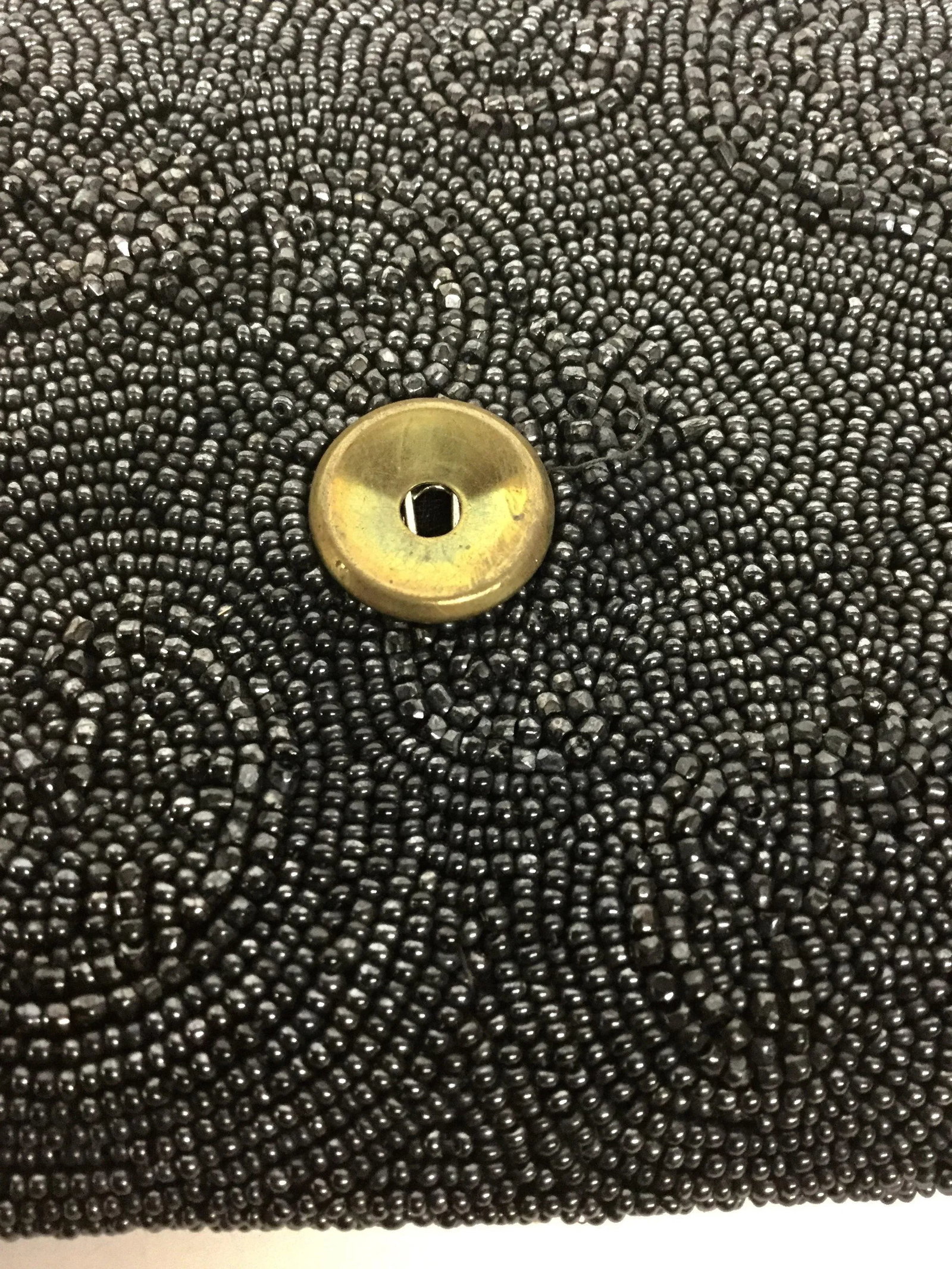 Antique Belgium Made Heavily Glass Beaded Clutch - 10