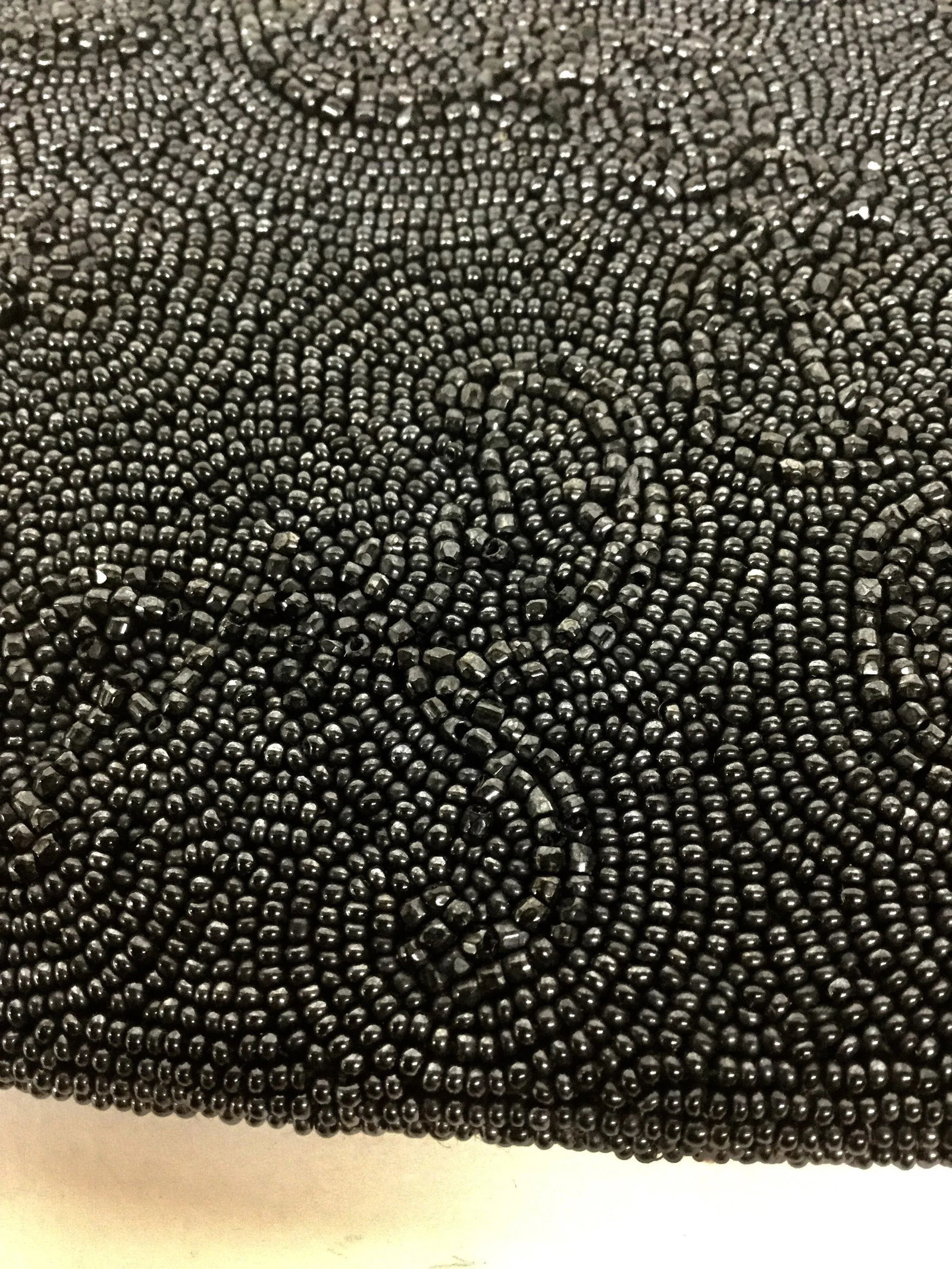 Antique Belgium Made Heavily Glass Beaded Clutch - 8
