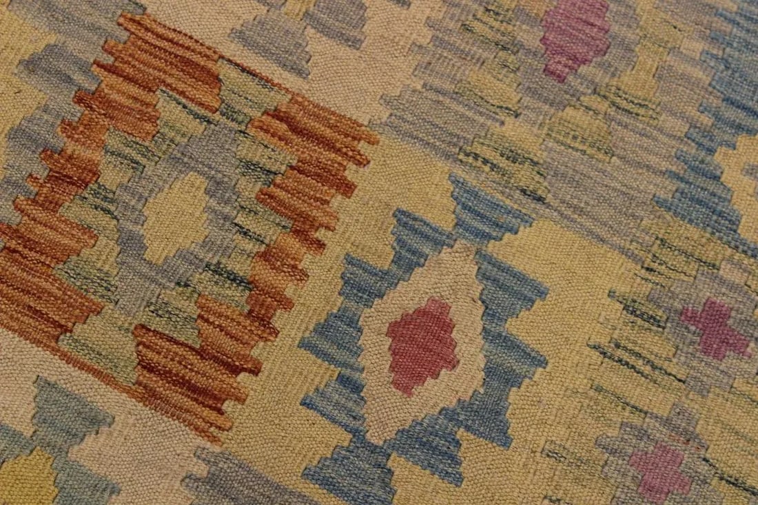 Shabby Chic Tribal Kilim Hand-Woven Wool Rug -5'0 X 6'6 - 4
