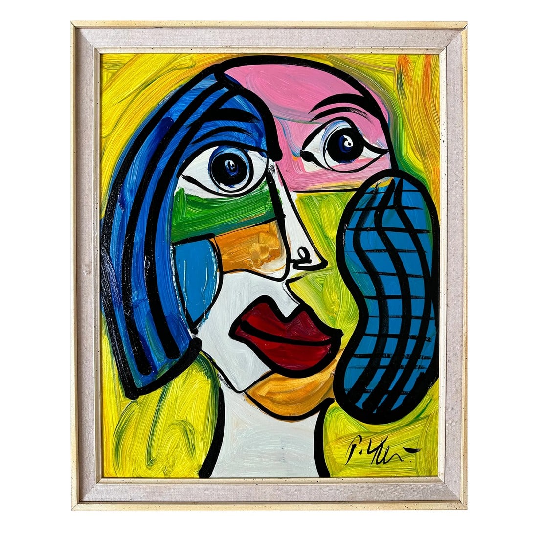 Original Painting by Artist Peter Keil: Peter Keil is a German artist that focuses primarily on abstract expressionism. Keil painted with some of the greats including Joan MirÃ³, Pablo Picasso and Andy Warhol, to name a few. This 
