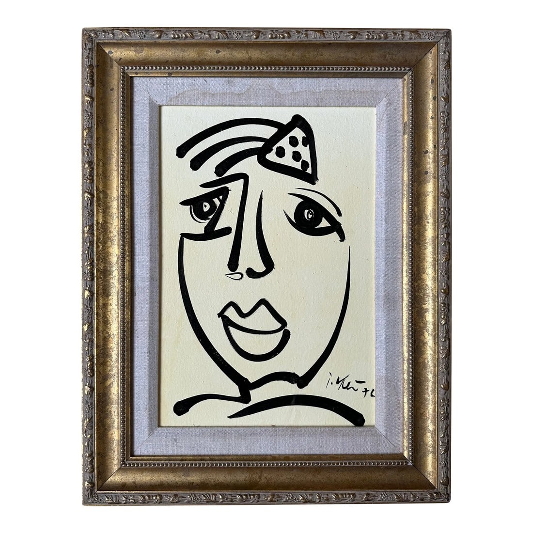 1972 Original Peter Keil Painting, Framed
