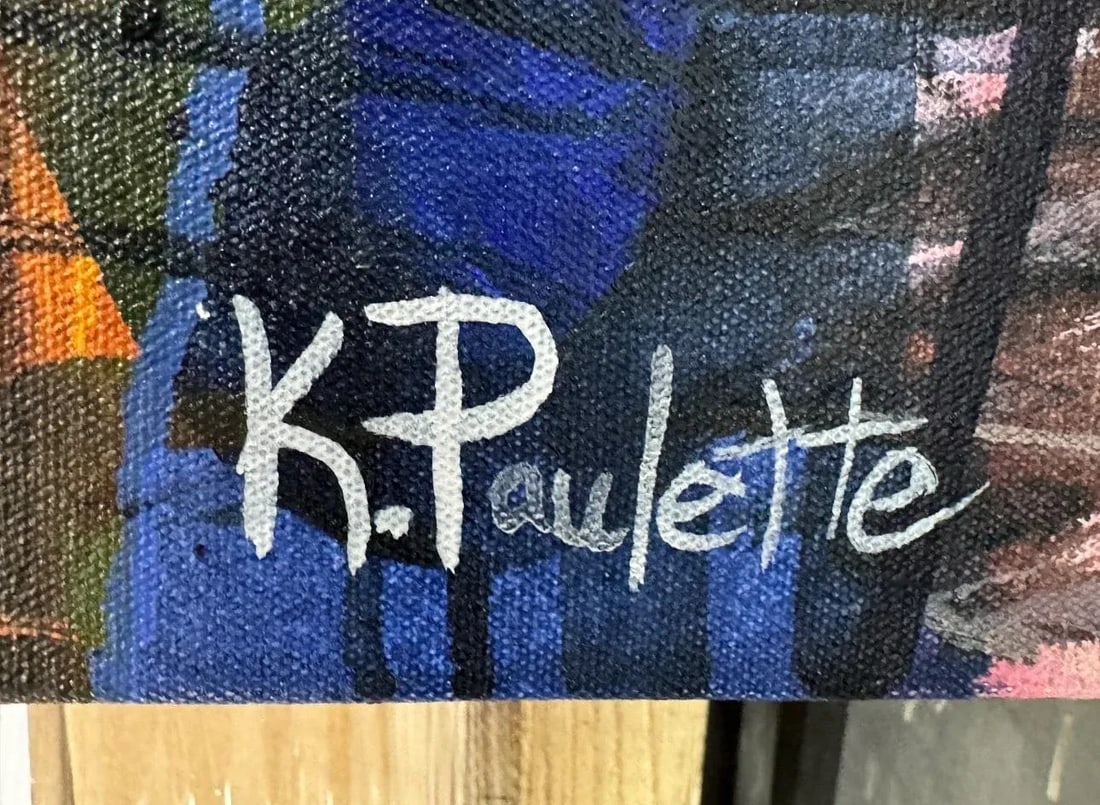 Miami Lights and Locomotion Painting by Kent Paulette Original Acrylic on Canvas - 5