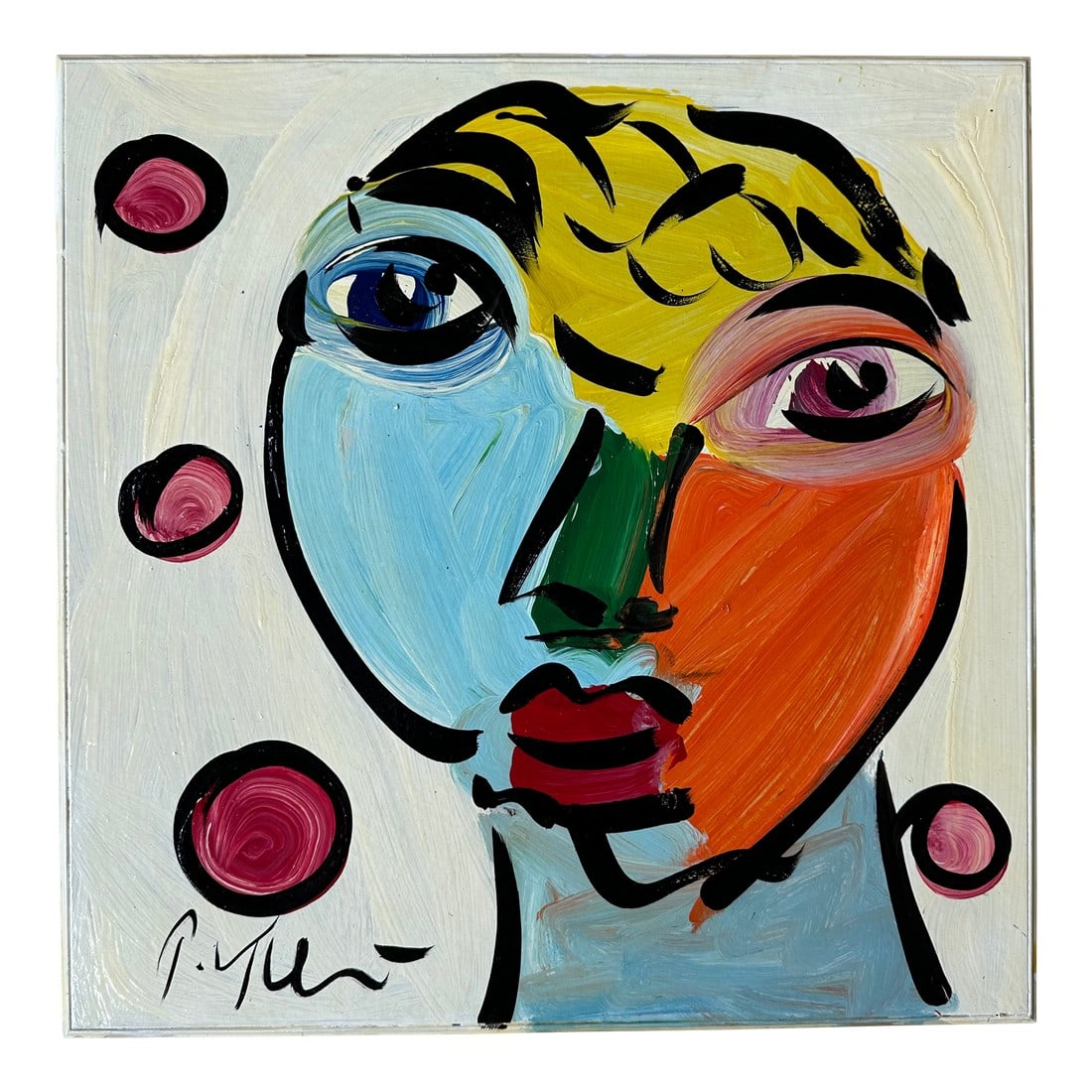 Original Peter Keil Painting: Peter Keil is a German artist that focuses primarily on abstract expressionism. Keil painted with some of the greats including Joan MirÃ³, Pablo Picasso and Andy Warhol, to name a few. This 