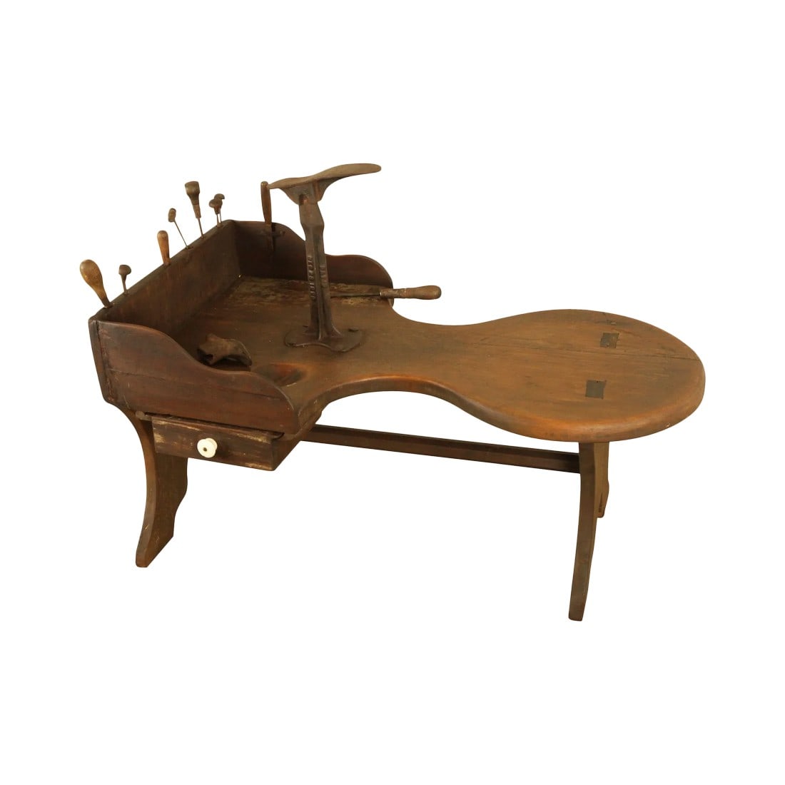 Antique American Cobblers Bench With Tools (1 of 12)
