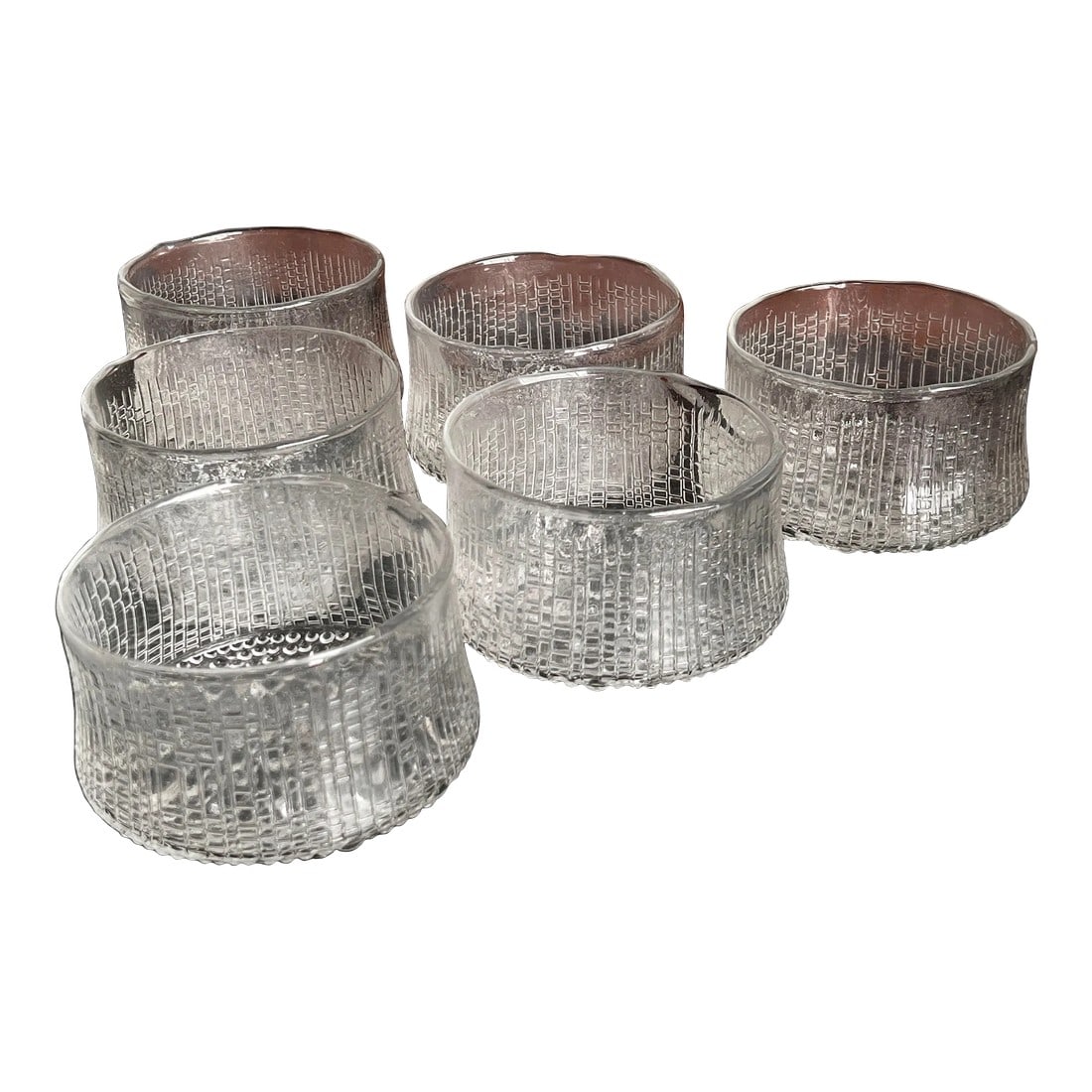 Vintage Scandinavian Modern Tapio Wirkkala for Iittala 'Ultima Thule' 4.25" Bowls - Set of 6 (1 of 8)