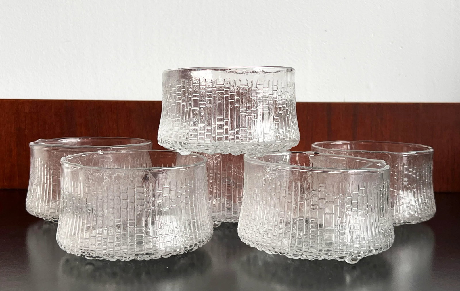 Vintage Scandinavian Modern Tapio Wirkkala for Iittala 'Ultima Thule' 4.25" Bowls - Set of 6 - 2