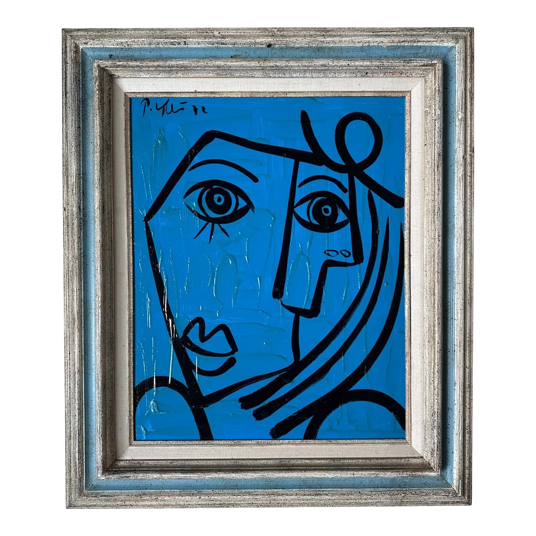 Original 1972 Peter Keil Painting: Peter Keil is a German artist that focuses primarily on abstract expressionism. Keil painted with some of the greats including Joan MirÃ³, Pablo Picasso and Andy Warhol, to name a few. This 