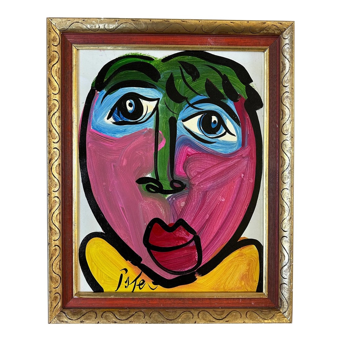 Original Peter Keil Painting Framed: Peter Keil is a German artist that focuses primarily on abstract expressionism. Keil painted with some of the greats including Joan MirÃ³, Pablo Picasso and Andy Warhol, to name a few. This 