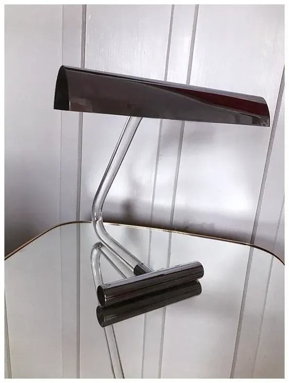 1970s Mid-Century Modern Peter Hamburger Kovacs Lucite & Chrome Lamp - 3