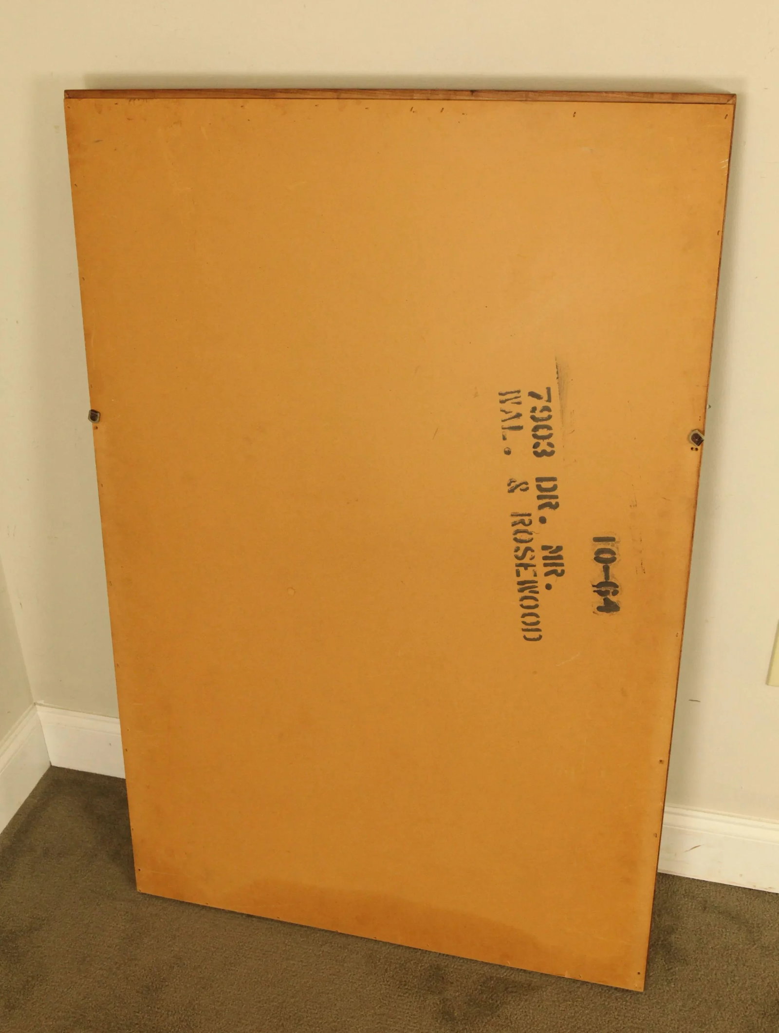 Mid Century Modern Walnut & Rosewood Frame Mirror - 11