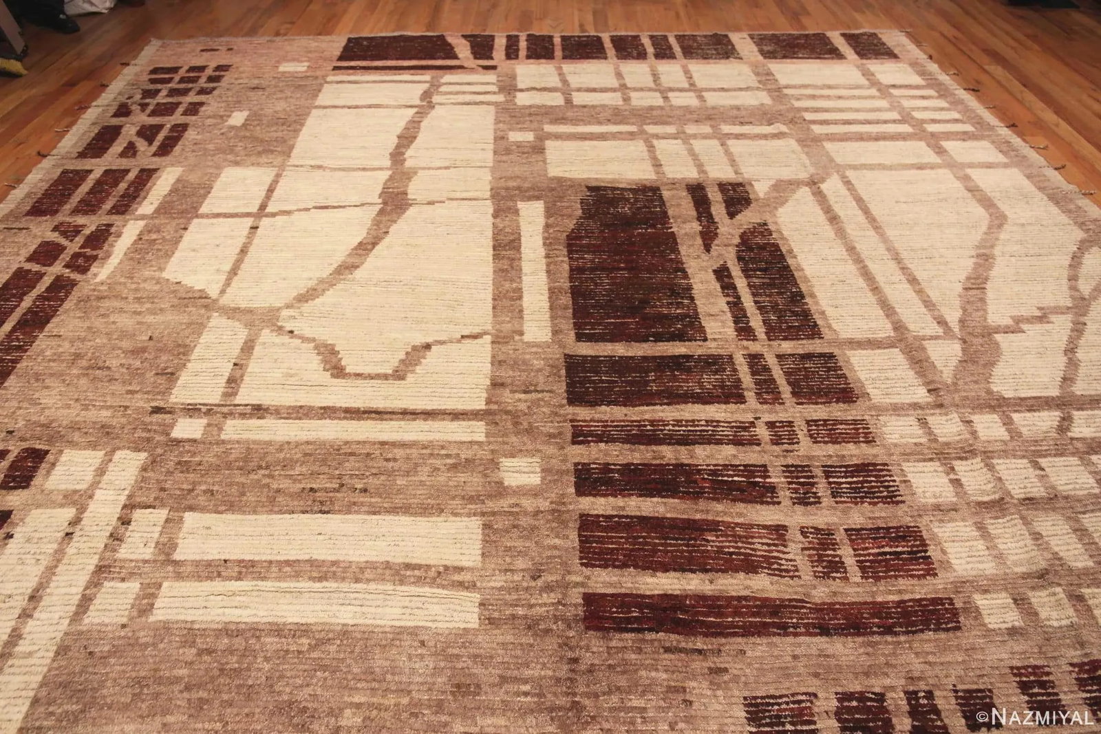 Nazmiyal Collection Large Tribal Primitive Design Central Asian Rug - 2