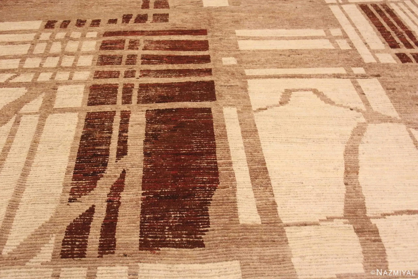 Nazmiyal Collection Large Tribal Primitive Design Central Asian Rug - 3