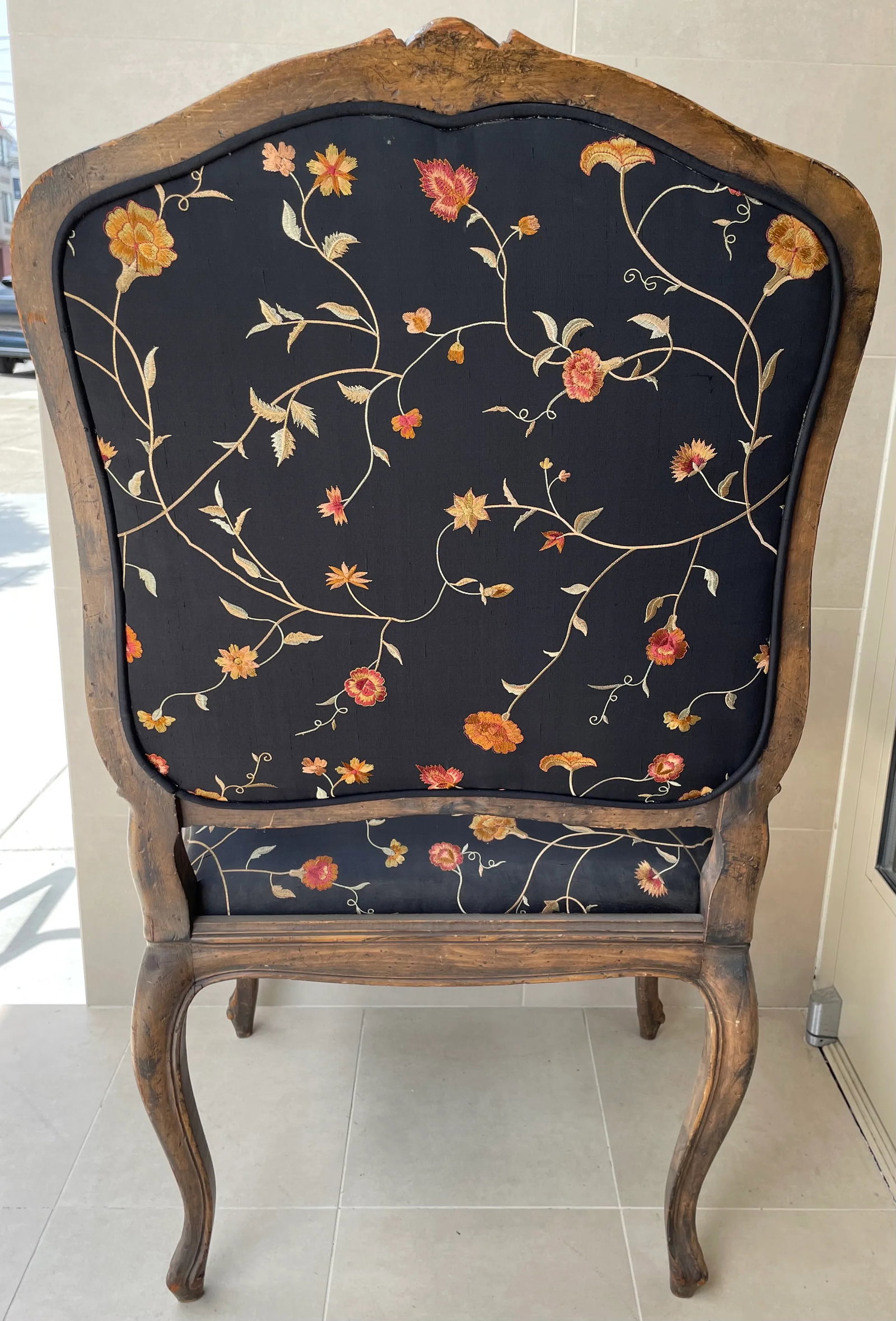 Pair of 19th C. French Louis XVI Armchairs in Brunschwig Et Fils - 7