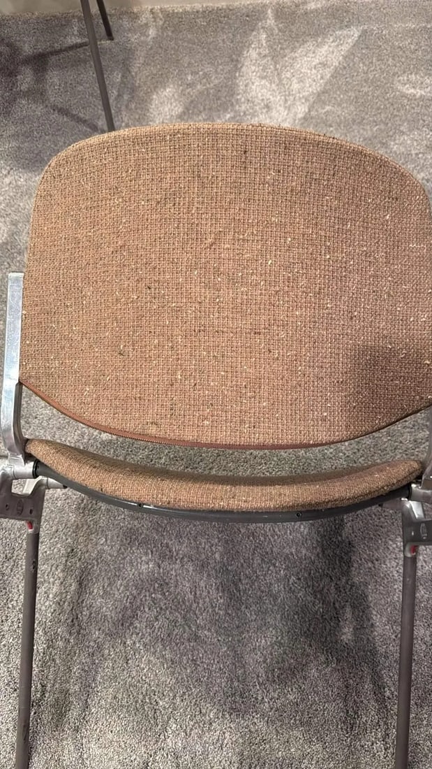 1970s Mid Century Modern, Giancarlo Piretti for Castelli Taupe Dining Chairs - Set of 4 - 10