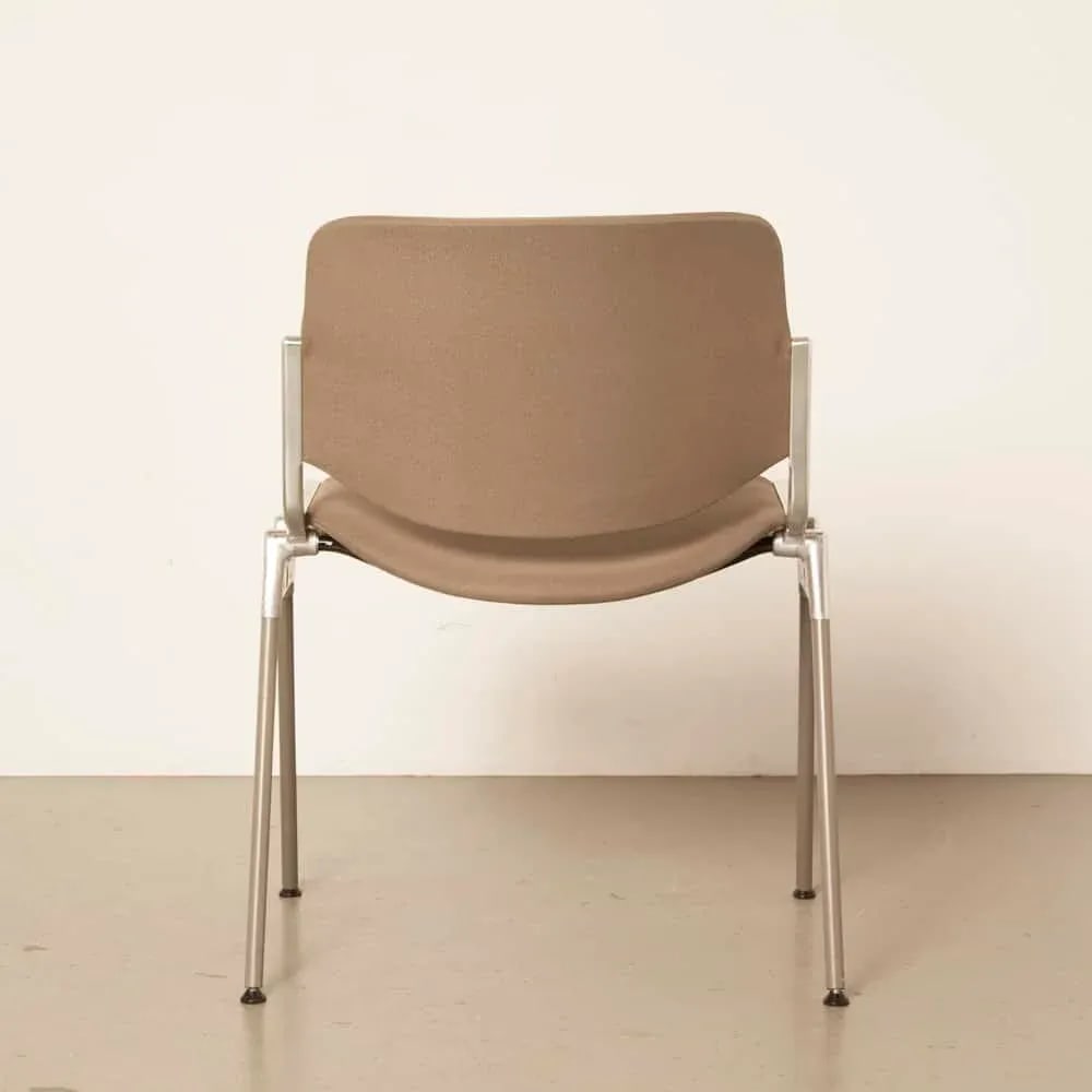 1970s Mid Century Modern, Giancarlo Piretti for Castelli Taupe Dining Chairs - Set of 4 - 2