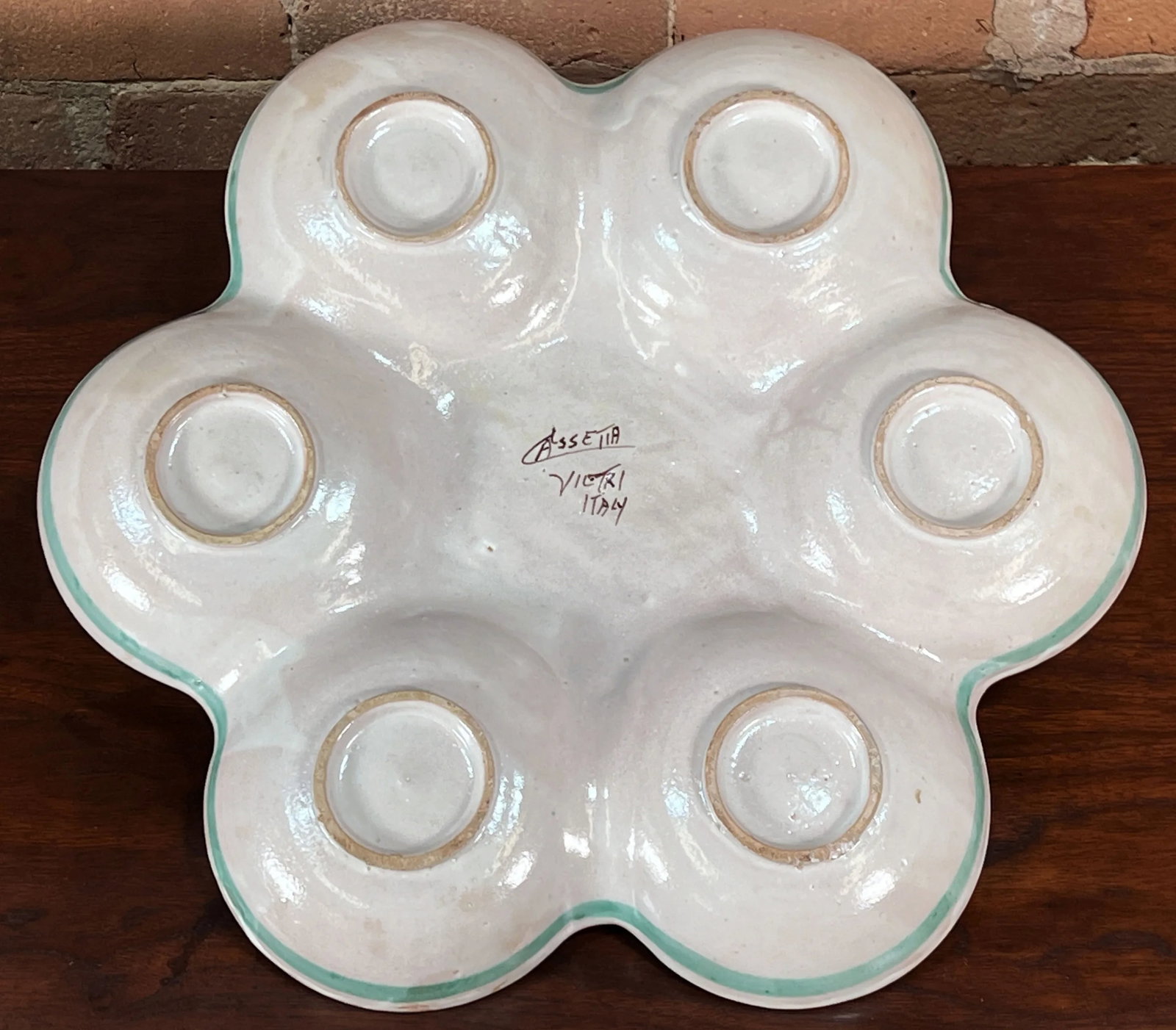 Vintage Italian Majolica Lemon Meze Tapas Serving Platter by Cassetta Vietri - 8