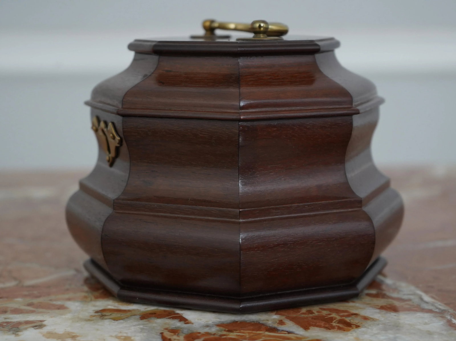 Virginia Metalcrafters Octagonal Tea Caddy Colonial Williamsburg - 2