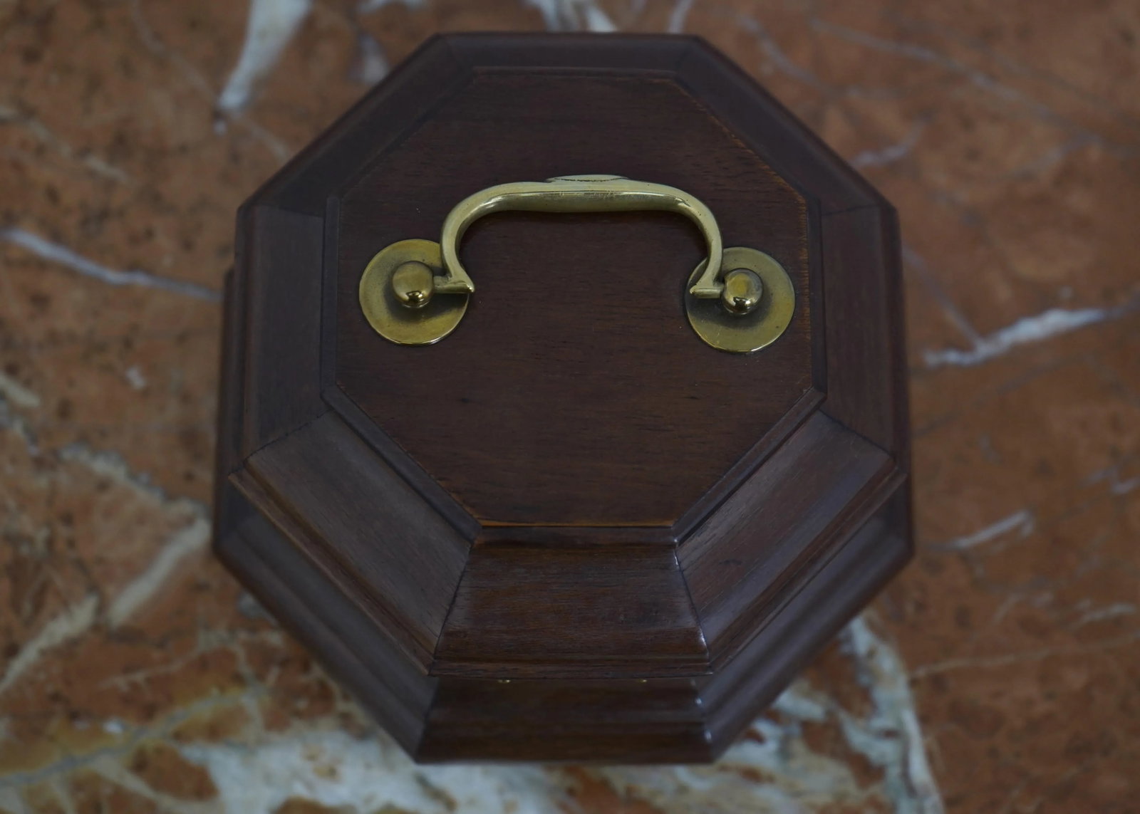 Virginia Metalcrafters Octagonal Tea Caddy Colonial Williamsburg - 9