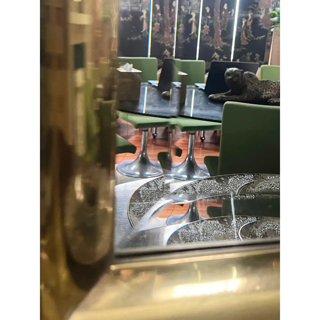 Motivated Seller: 1970s XL Hollywood Regency Brass Mirror - 10