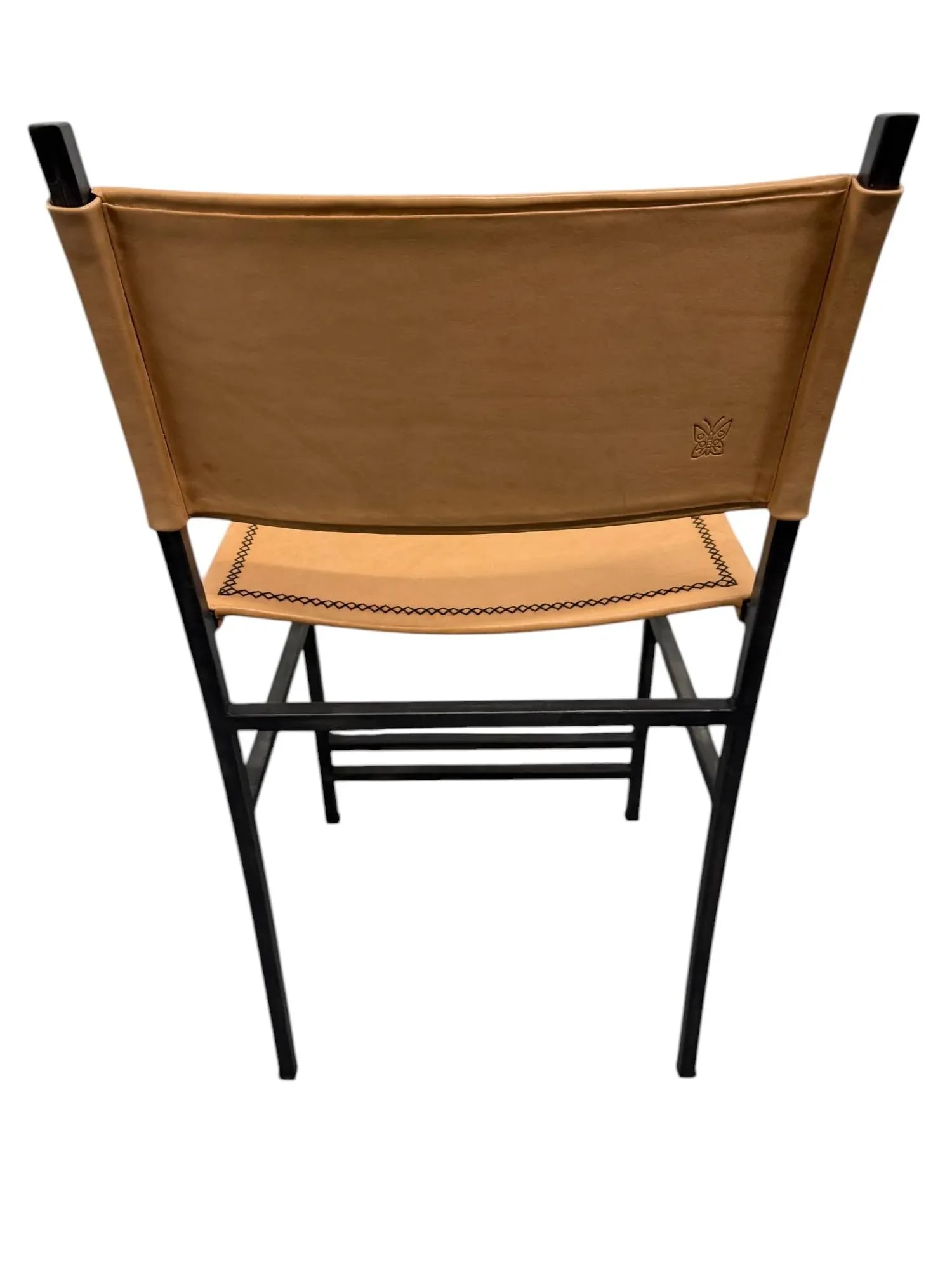 Sol & Luna Tan Leather and Iron Counter Stool - 6