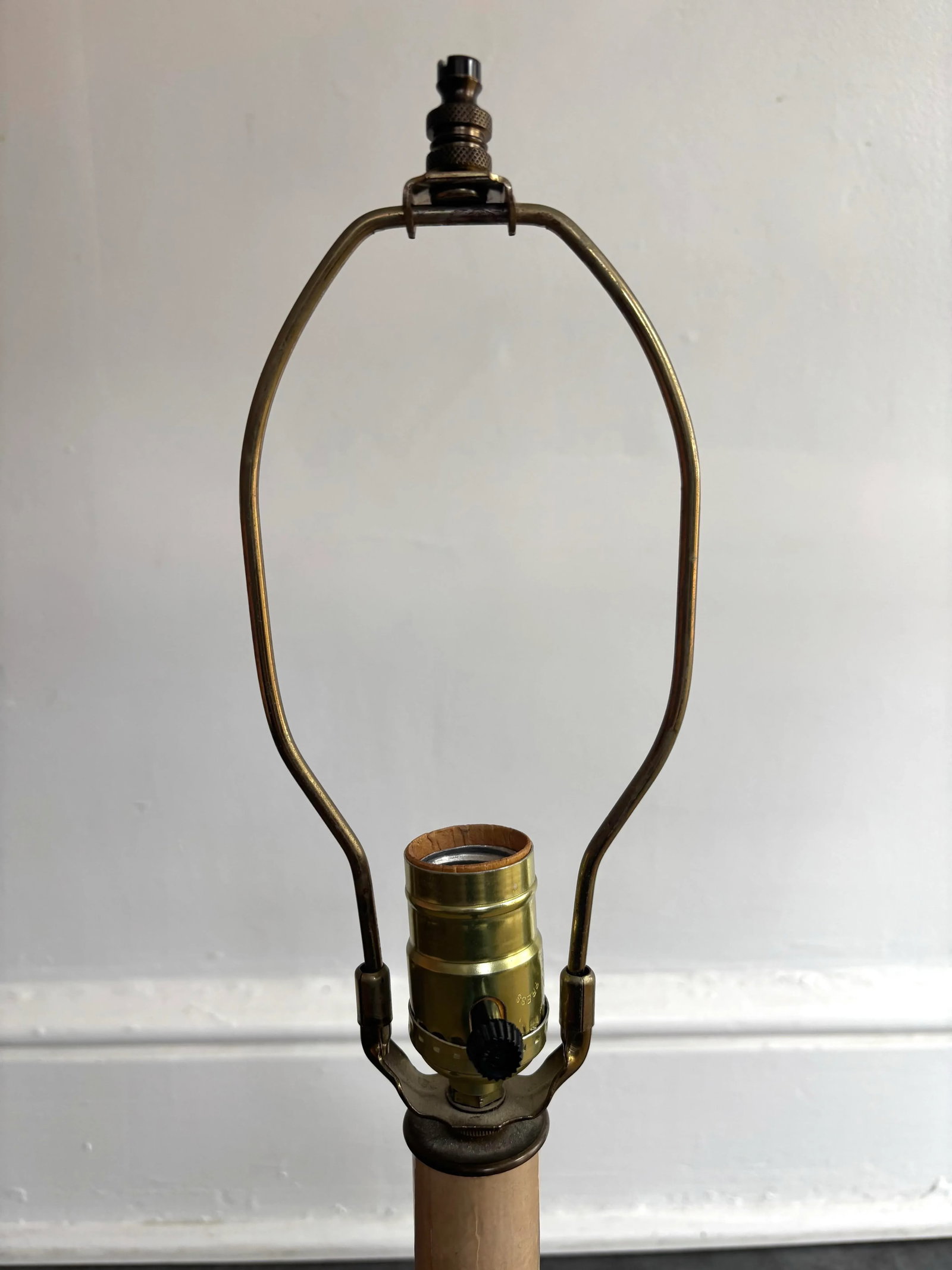Mid 20th Century French Style Carved Wooden Architectural Element Table Lamp - 6
