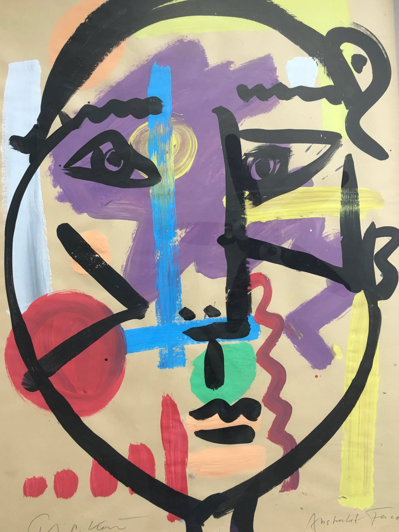 Abstract Face Painting by Peter Keil - 2