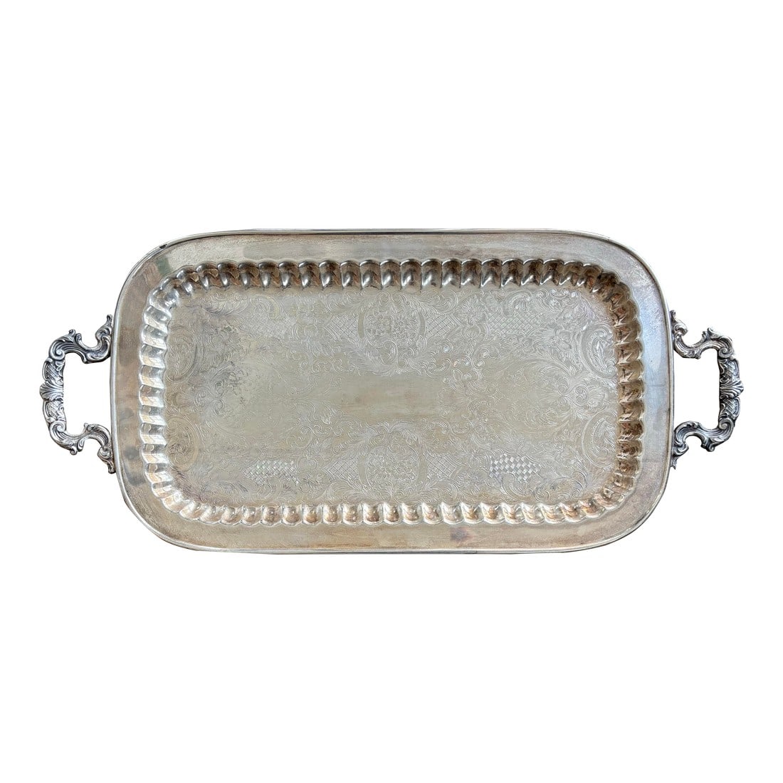 Vintage Silver Plated Serving Tray (1 of 9)