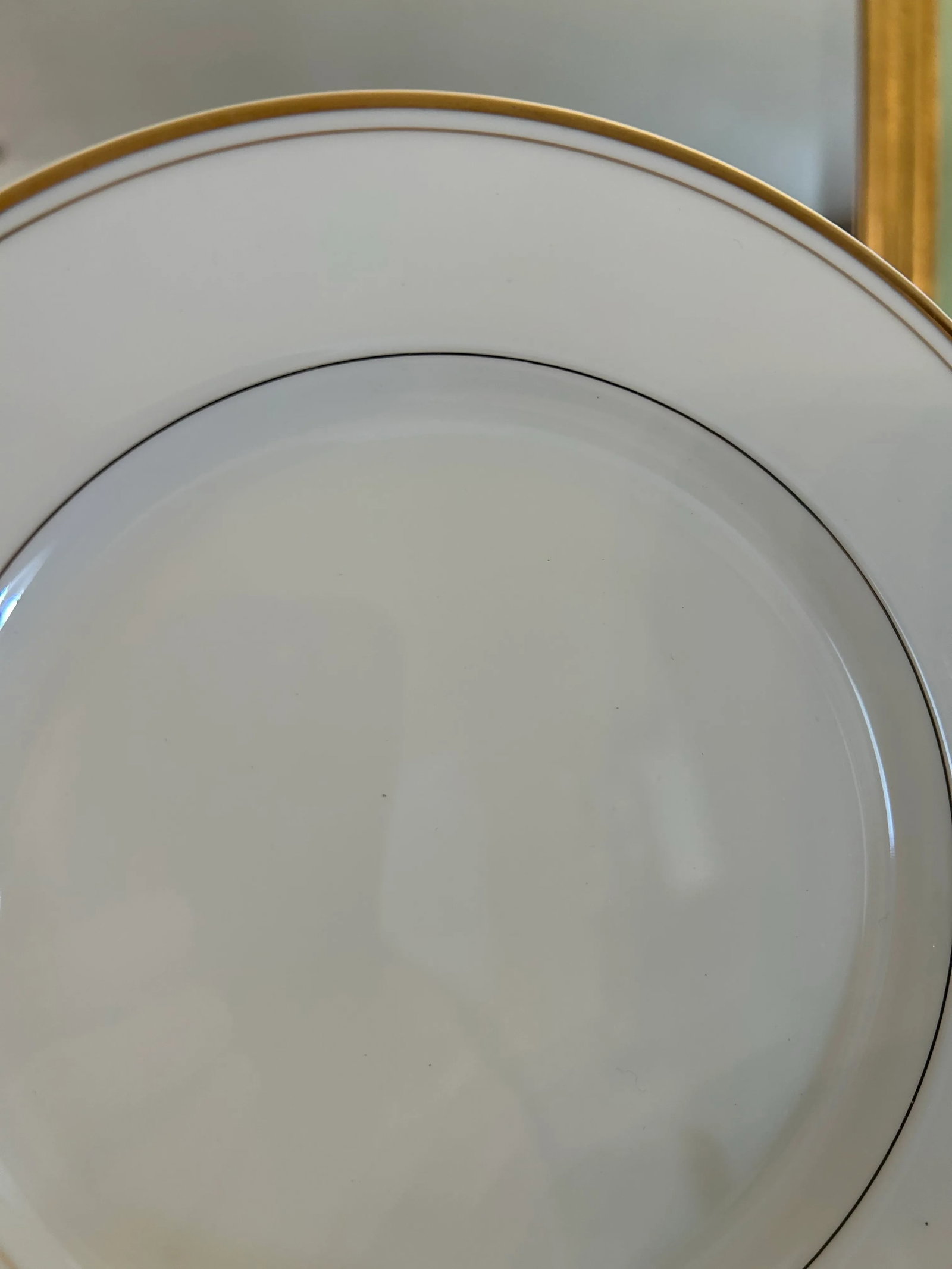 1980's - 2002 Mikasa "Trousdale" Ivory China With Gold Trim Dinnerware - a Set of 24 Pieces - 3