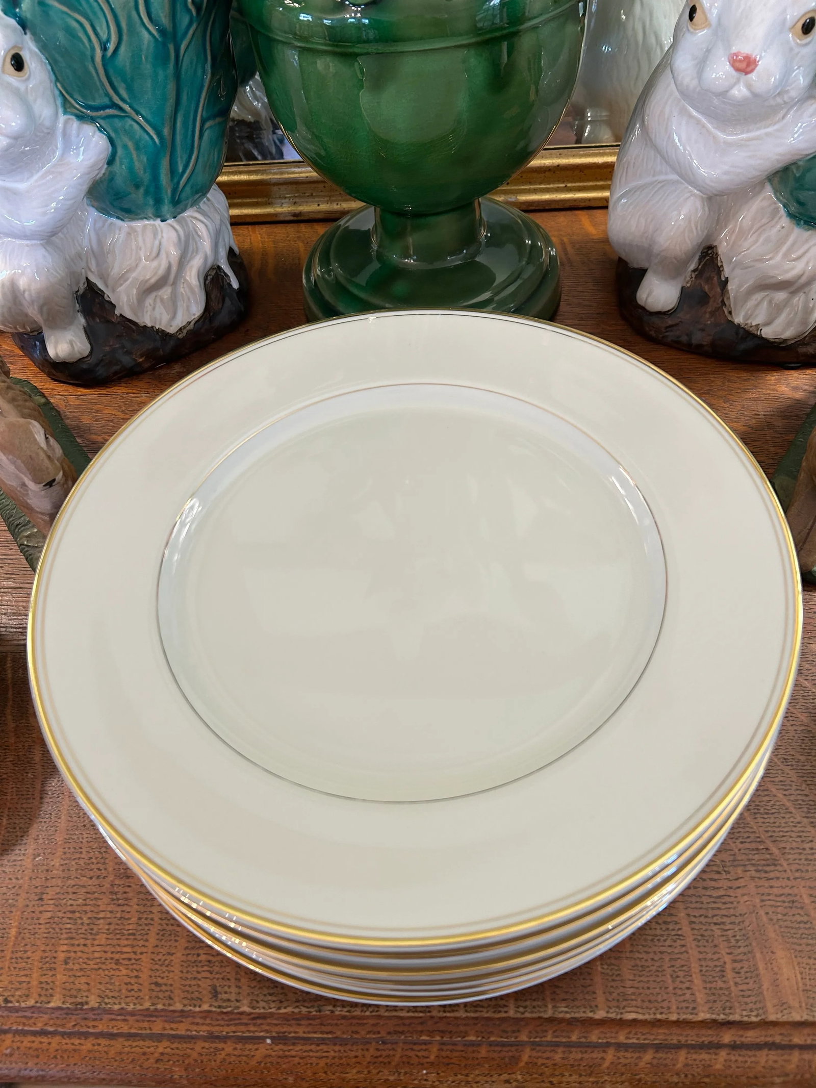 1980's - 2002 Mikasa "Trousdale" Ivory China With Gold Trim Dinnerware - a Set of 24 Pieces - 5
