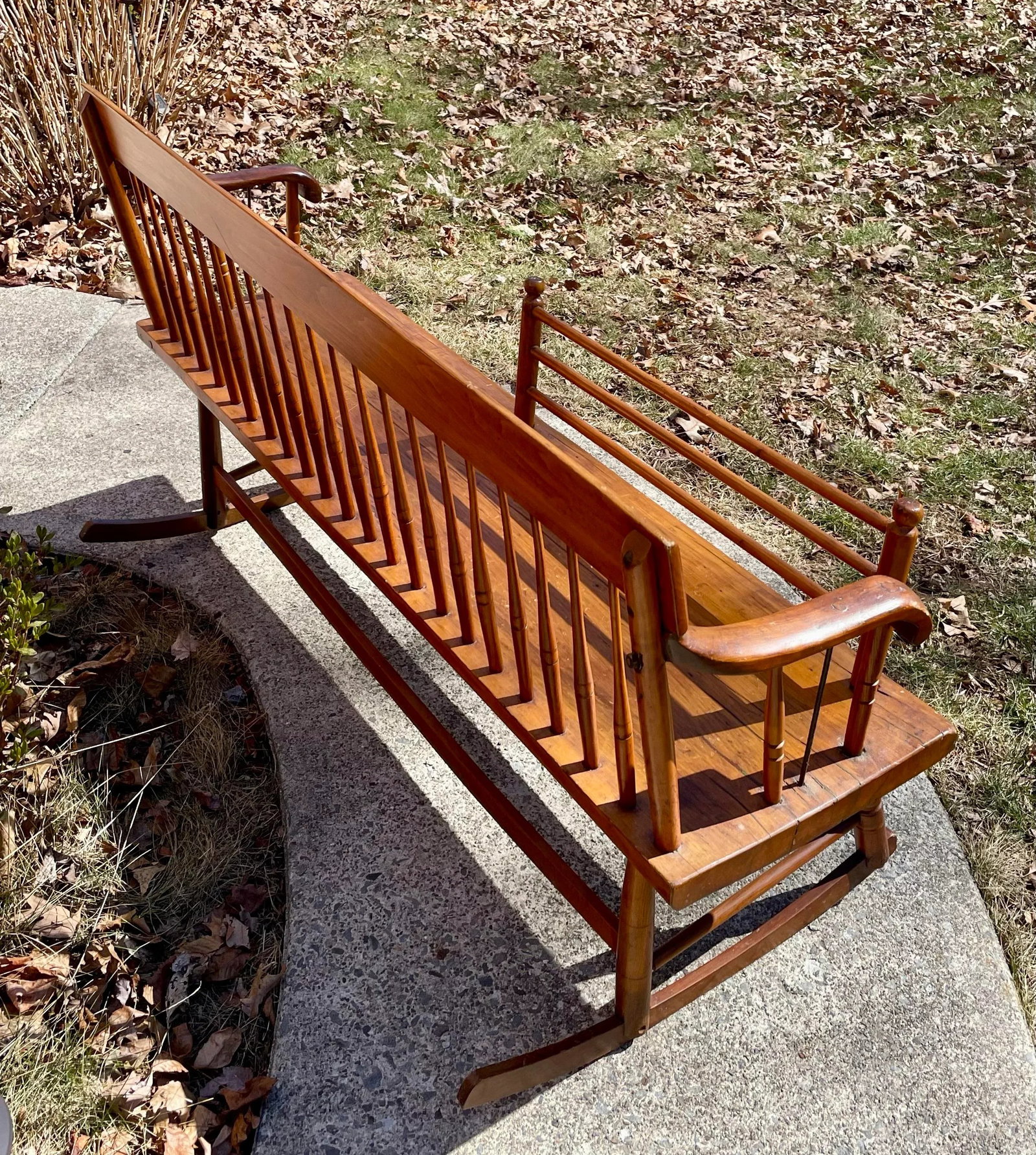 Antique Pennsylvania Mammy / Rocking Bench - 2